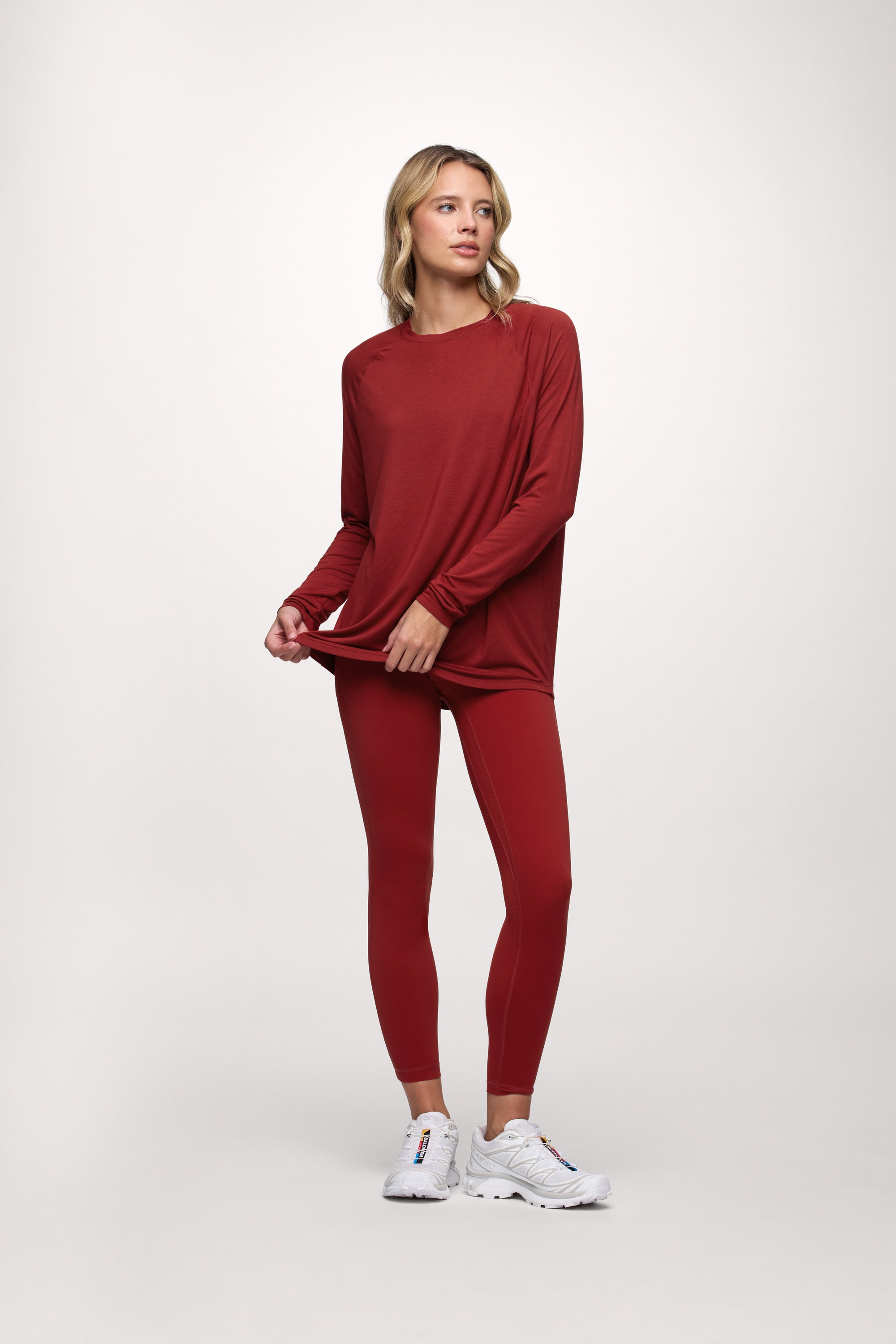 Featherweight Active Long Sleeve Shirt | Scarlet