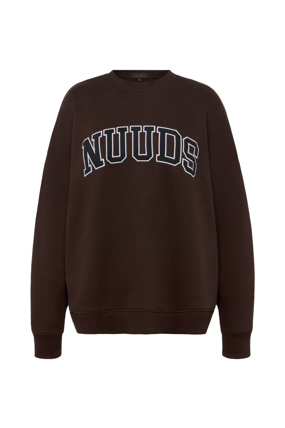 Color:Espresso | nuuds women’s oversized sweater - women’s oversized crew neck fleece sweatshirt