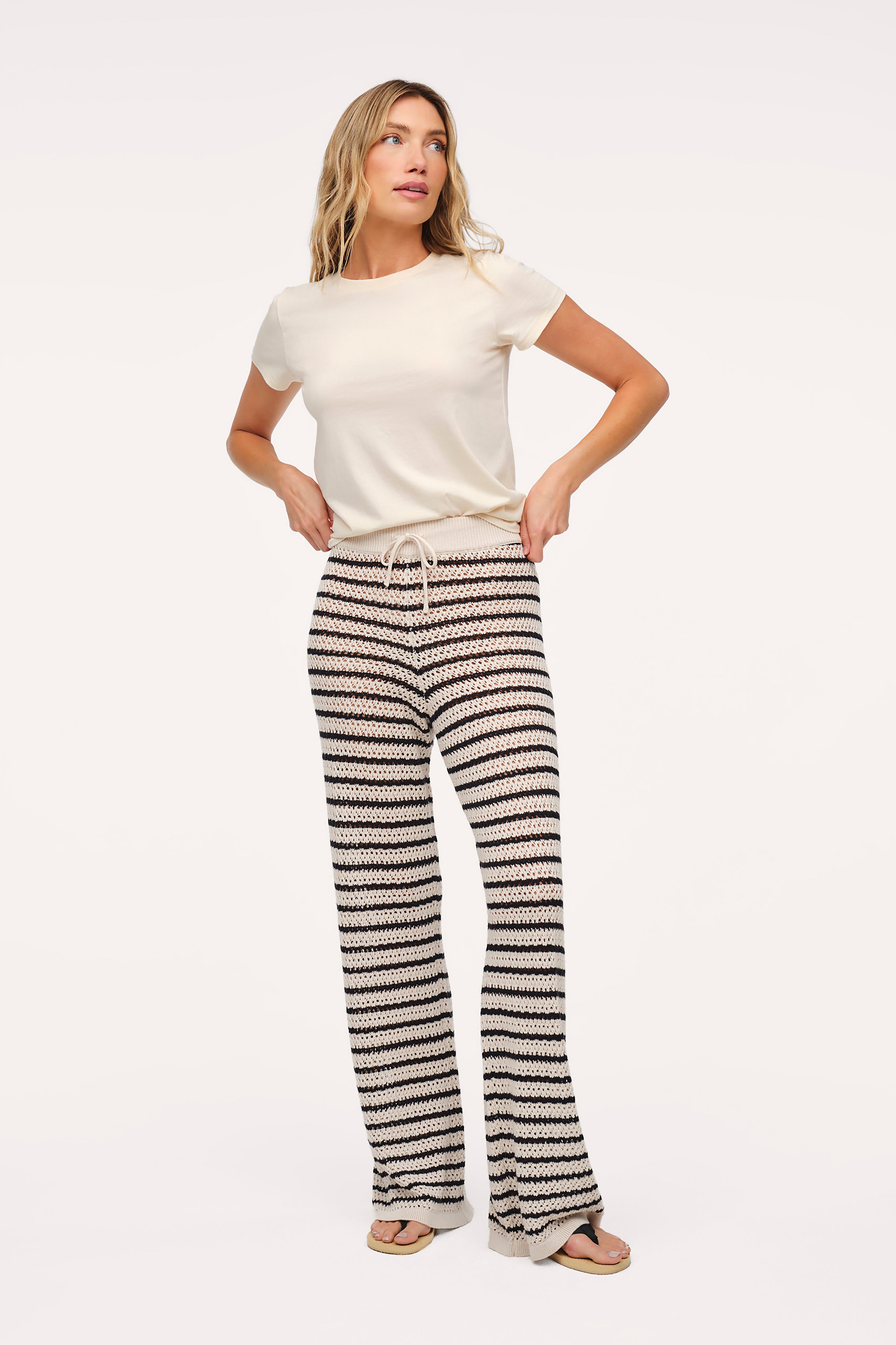 Cotton Crochet Sweater Pant