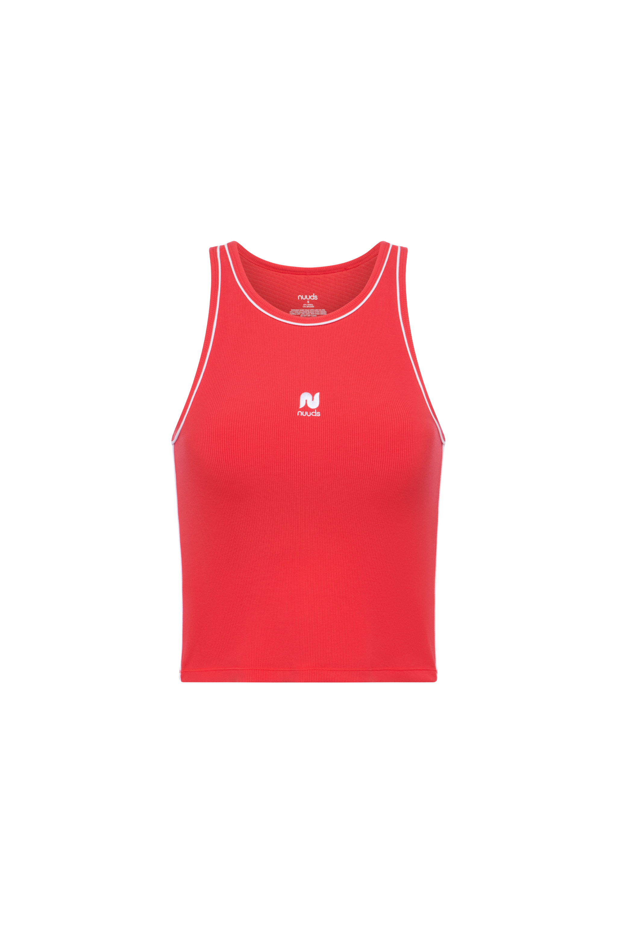 Sporty Rib Piped Racer Tank