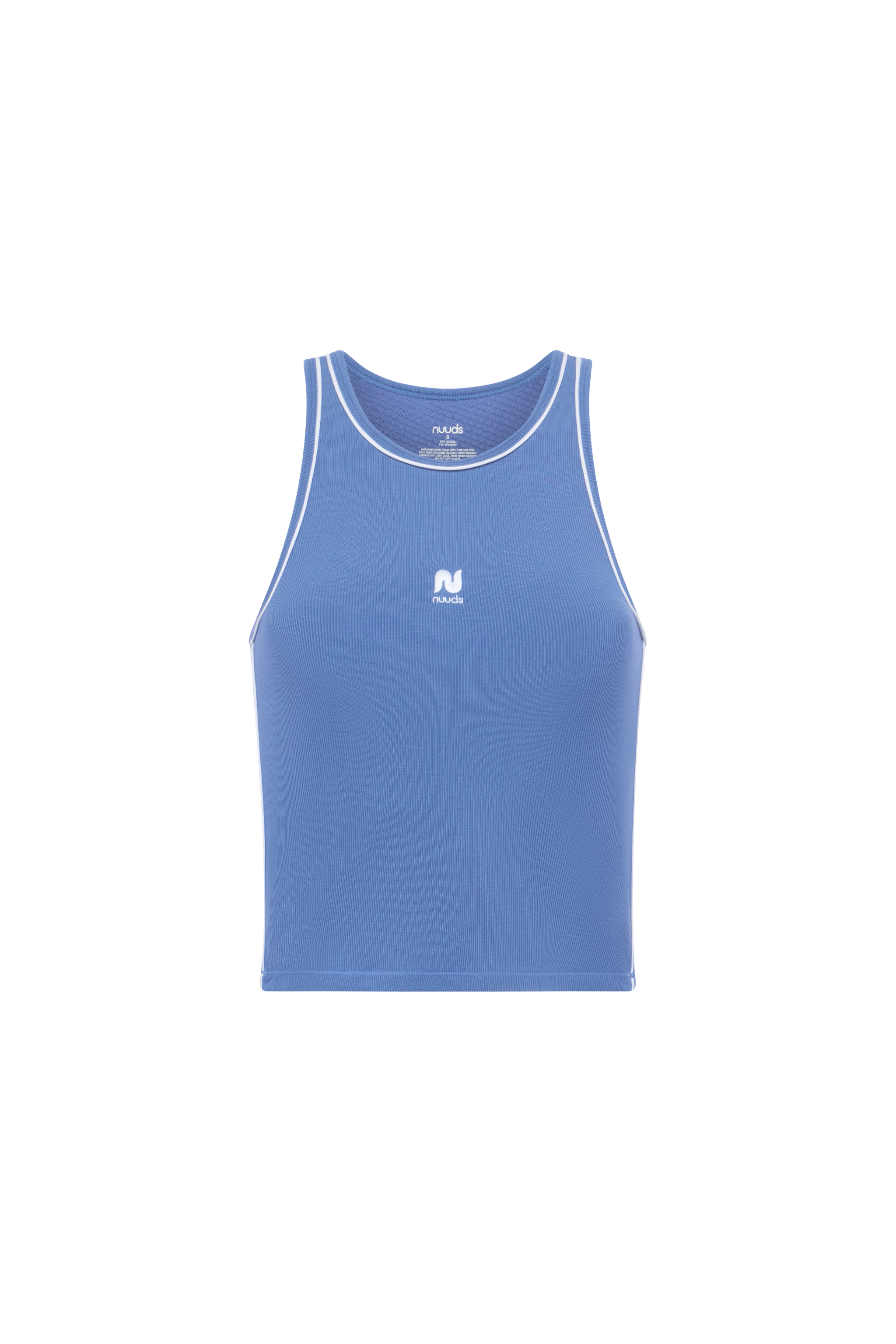 Sporty Rib Piped Racer Tank