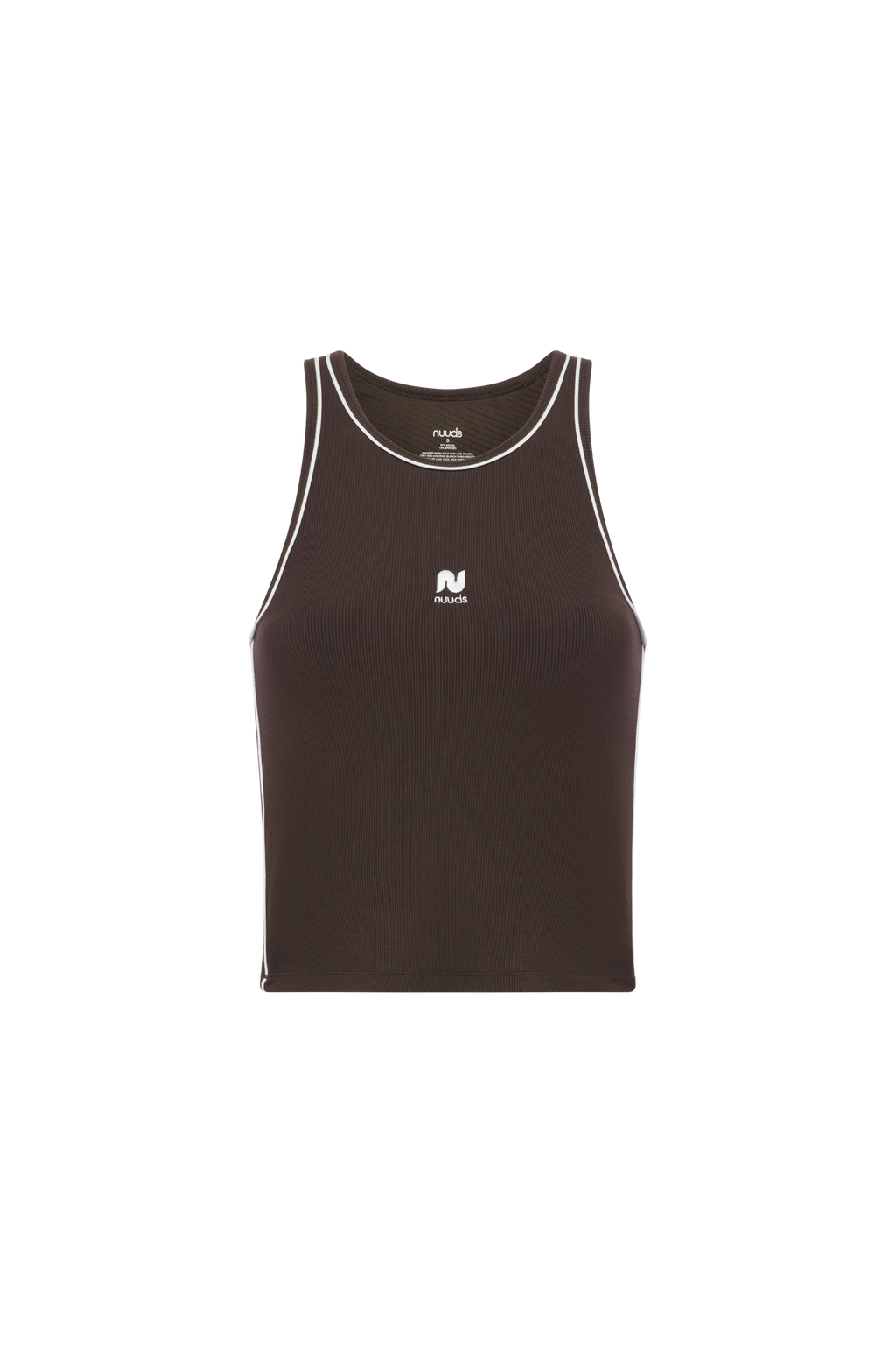 Sporty Rib Piped Racer Tank