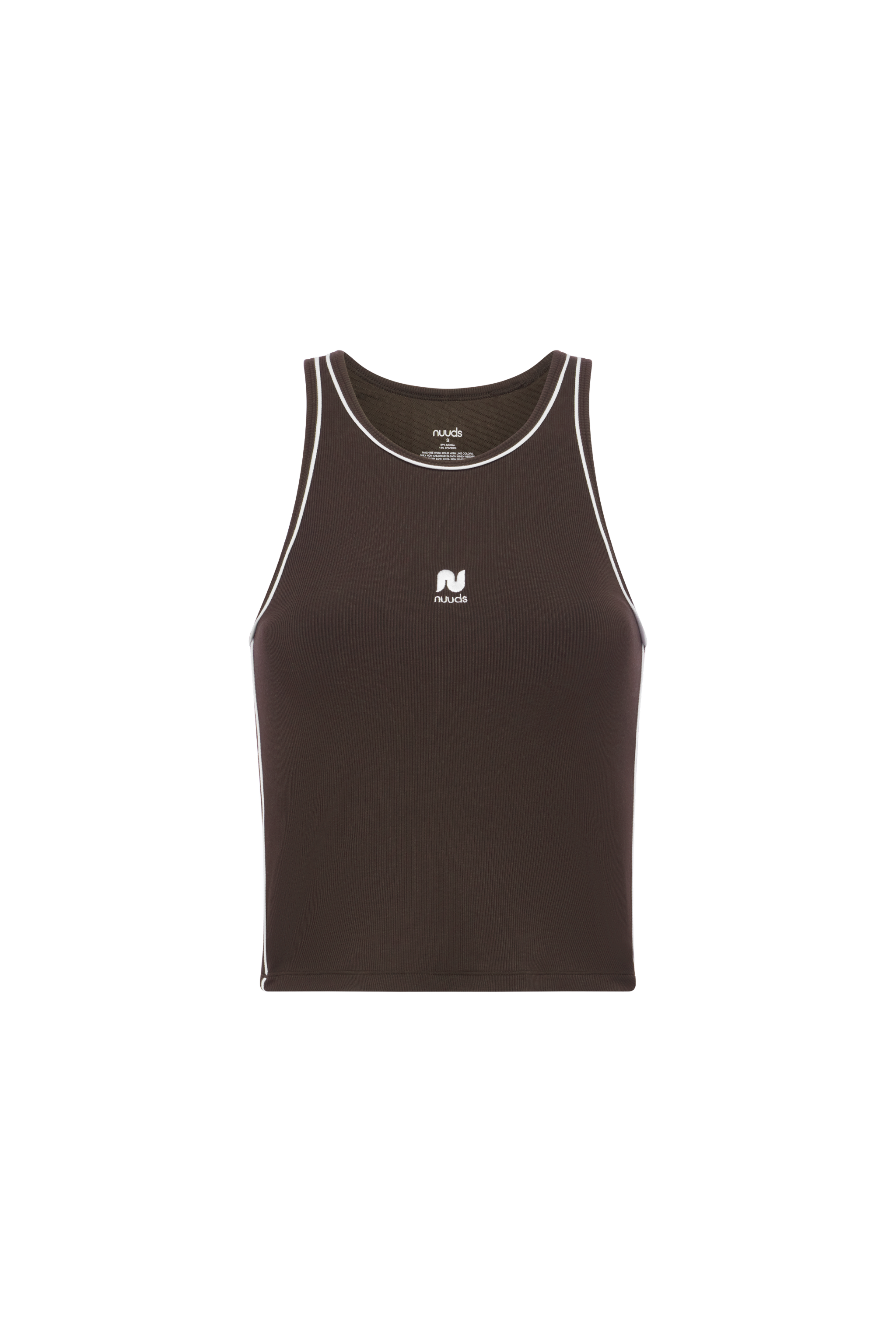 Sporty Rib Piped Racer Tank