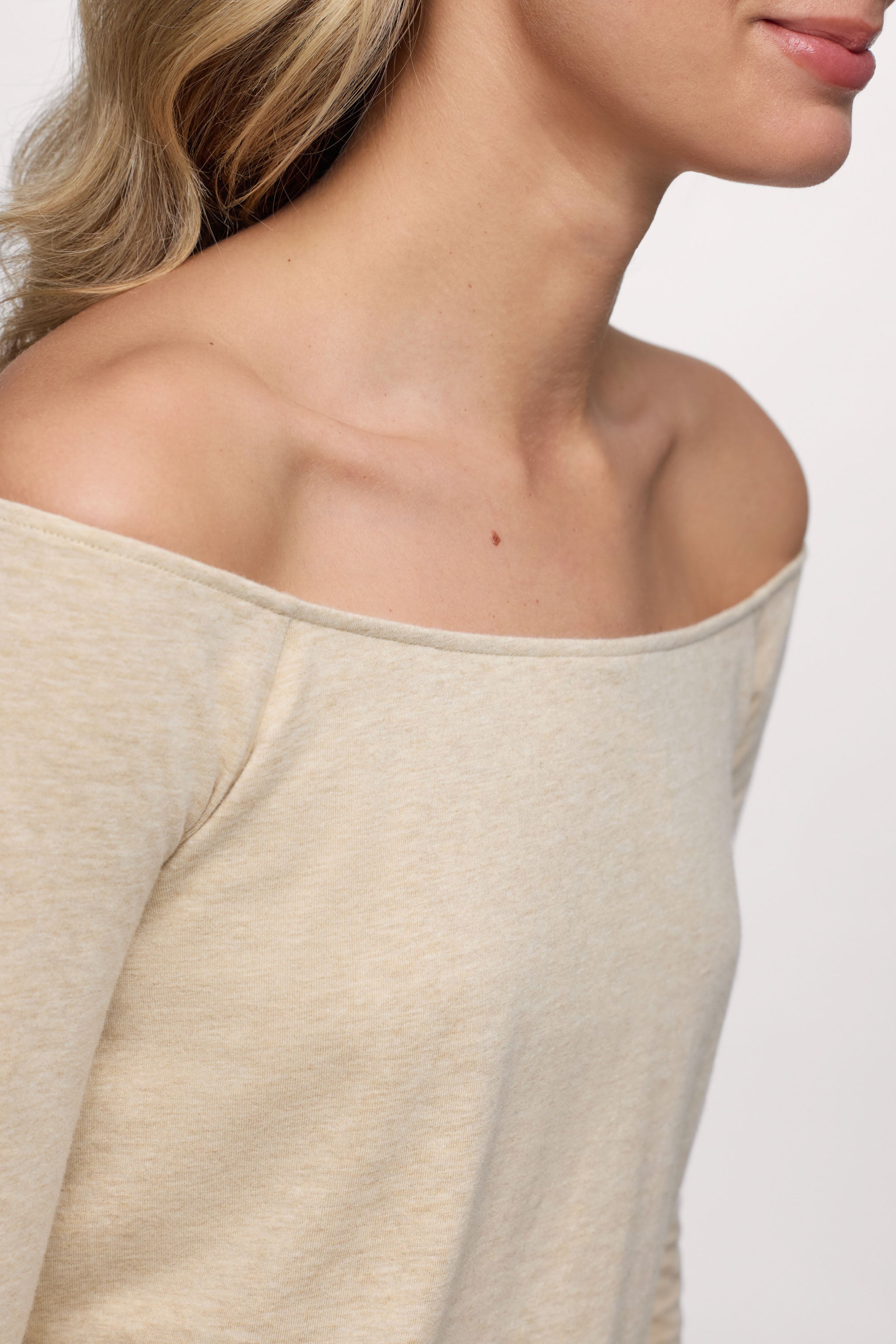 Ease Long Sleeve Top | Heather Oat