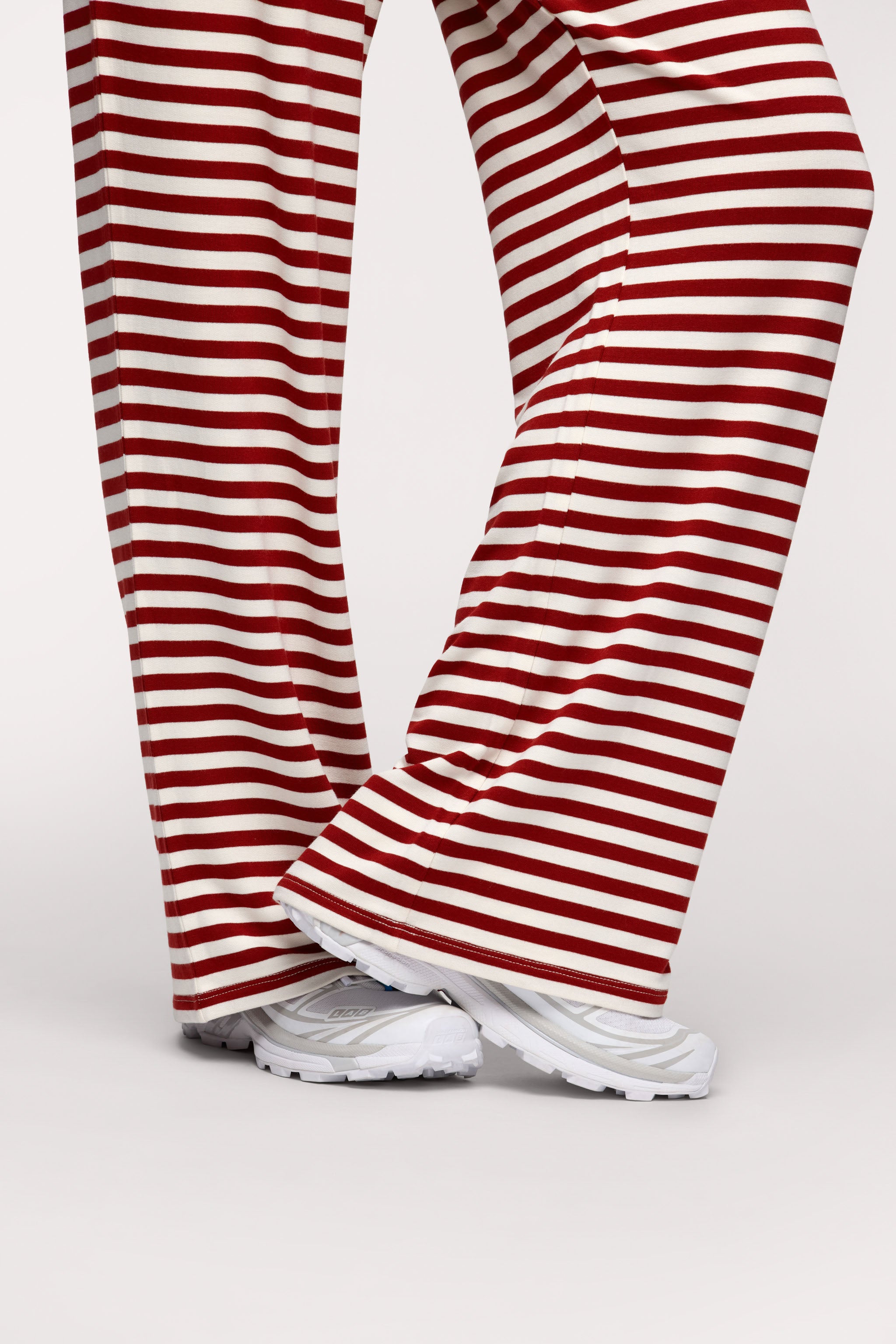 Boyfriend Stripe Pant | Scarlet White Stripe
