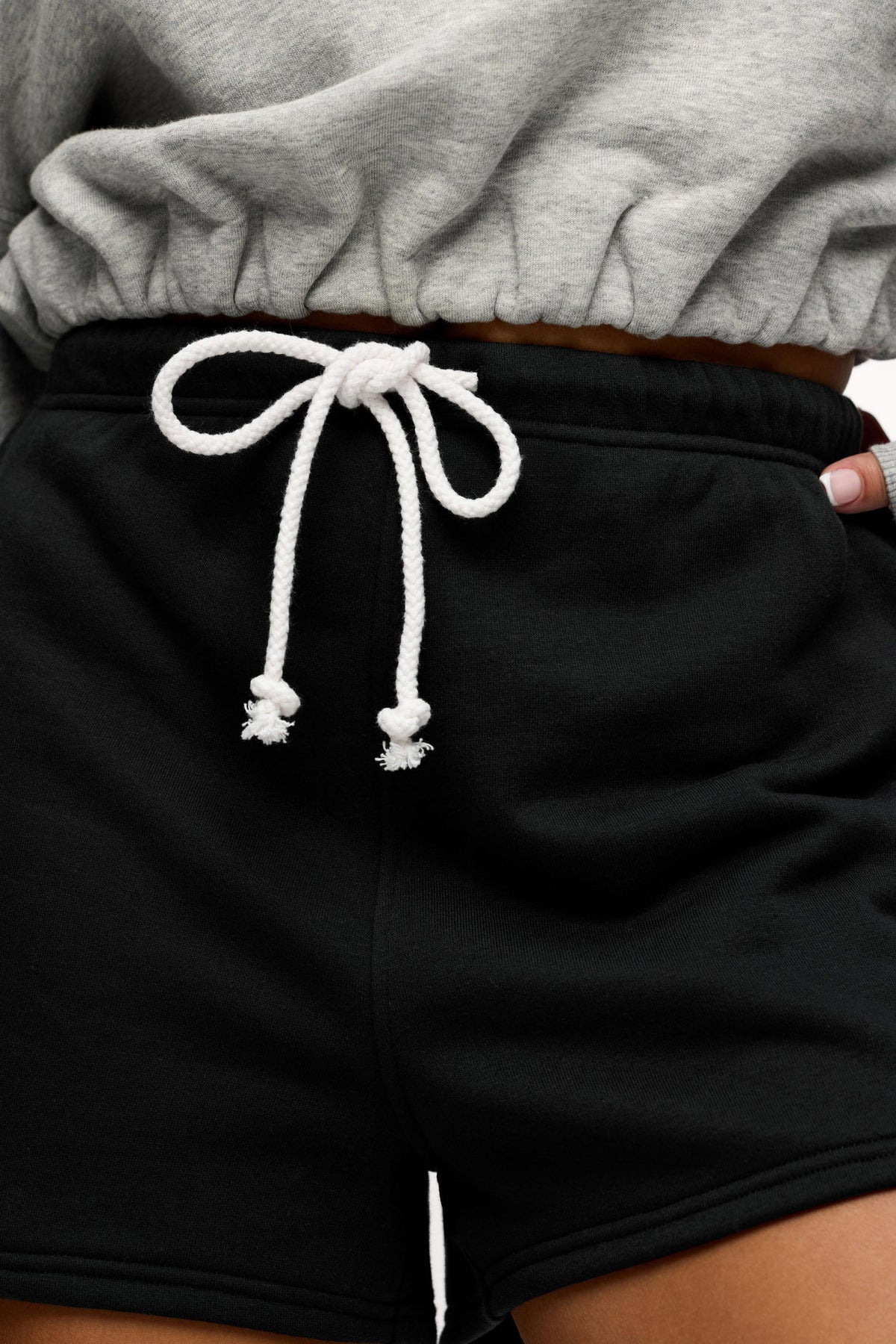 Color:Black | French Terry Short
