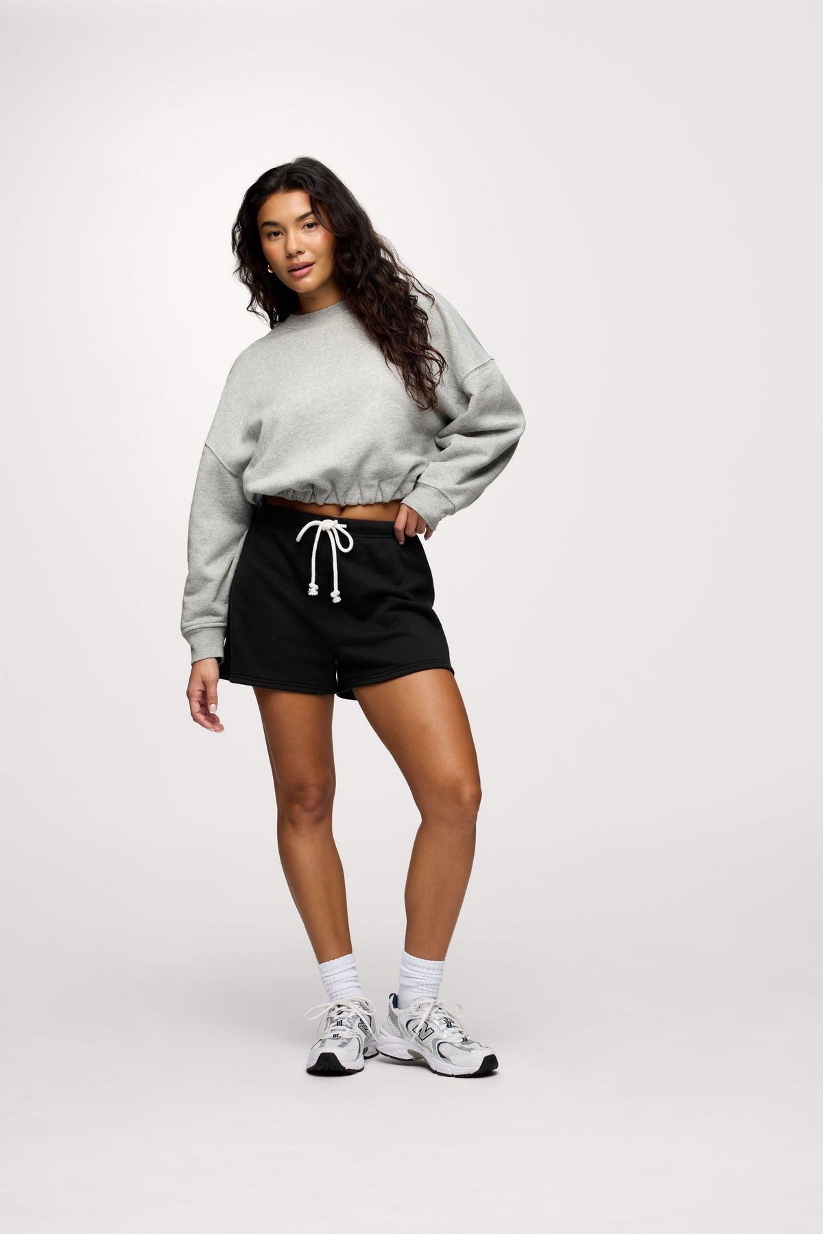 Color:Black | French Terry Short