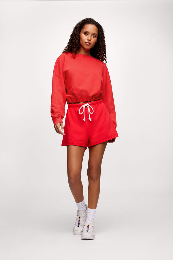 French Terry Short | Hibiscus