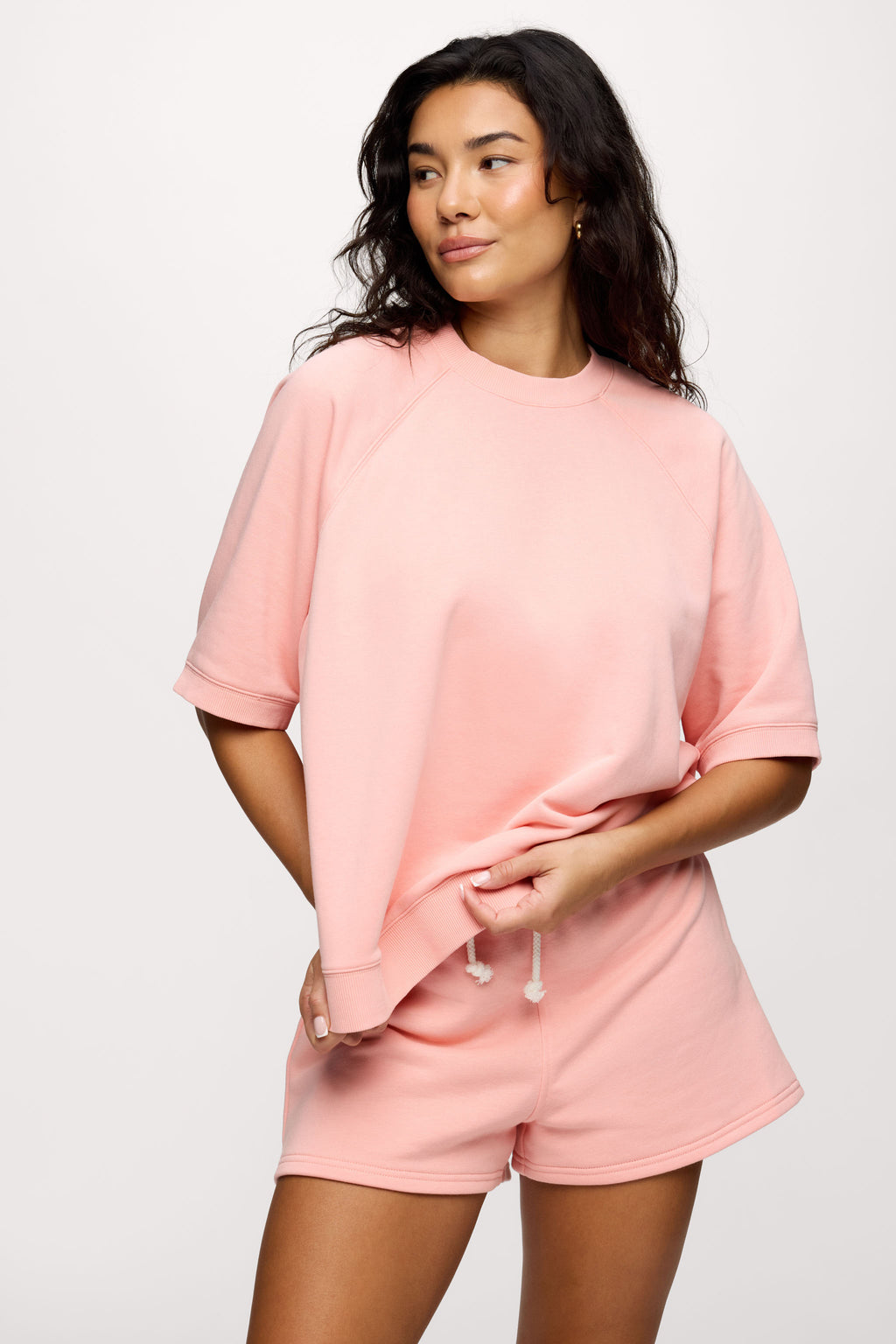 French Terry Short Sleeve Sweatshirt