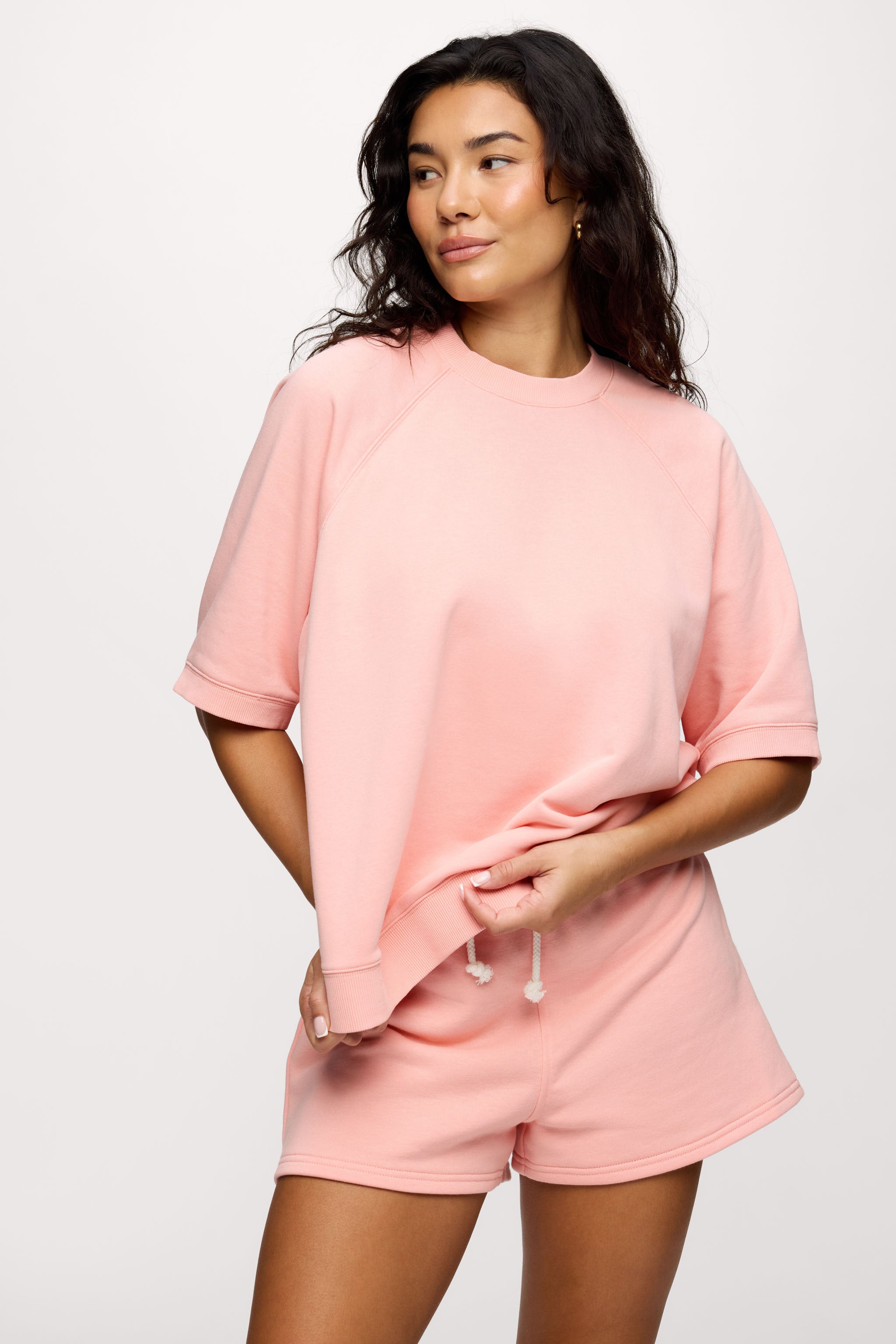 French Terry Short Sleeve Sweatshirt