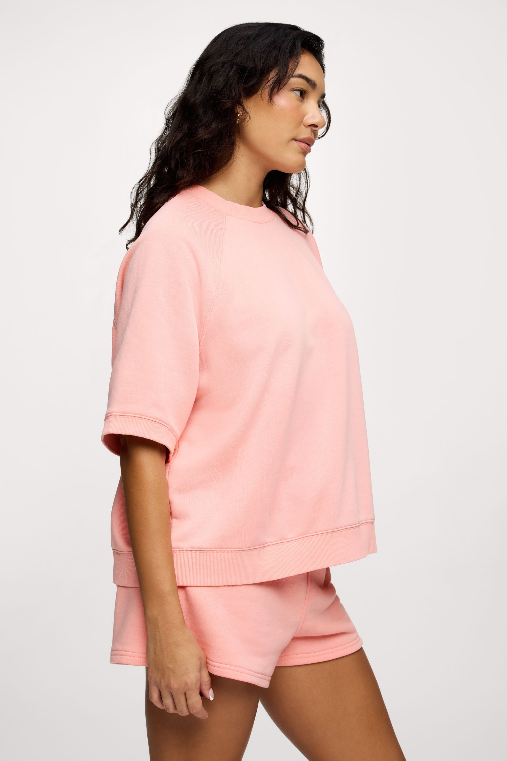 French Terry Short Sleeve Sweatshirt