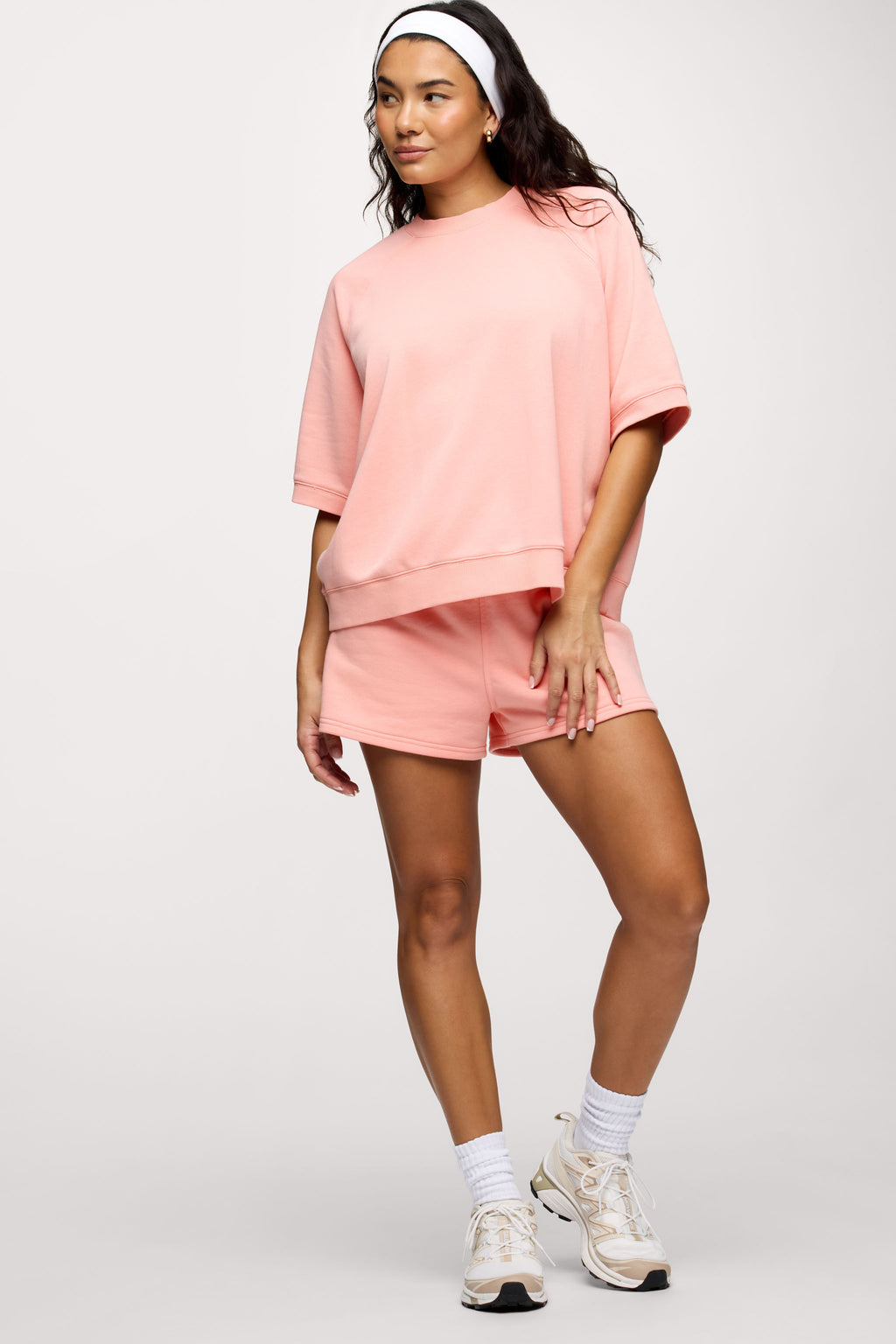 French Terry Short Sleeve Sweatshirt