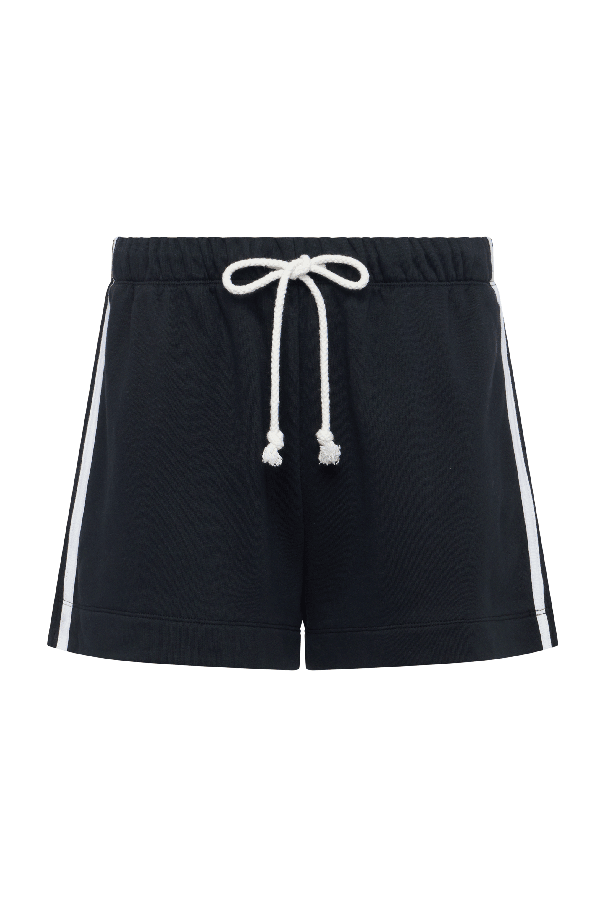 French Terry Track Short | Black