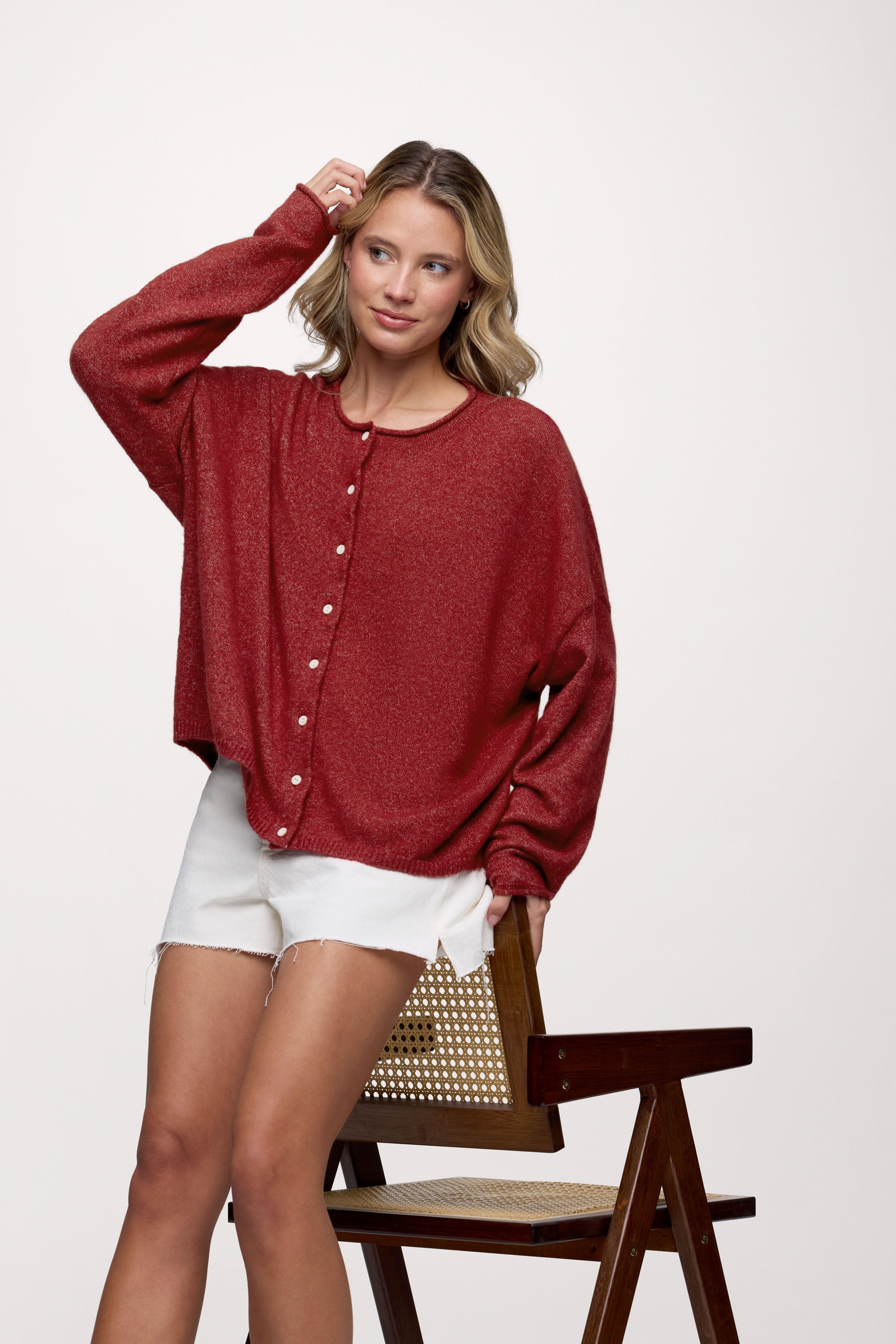 Cozy Knit Boxy Cardigan