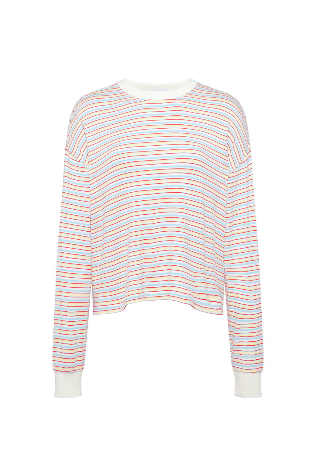 Boyfriend Stripe Tee | Sky Lemon Stripe