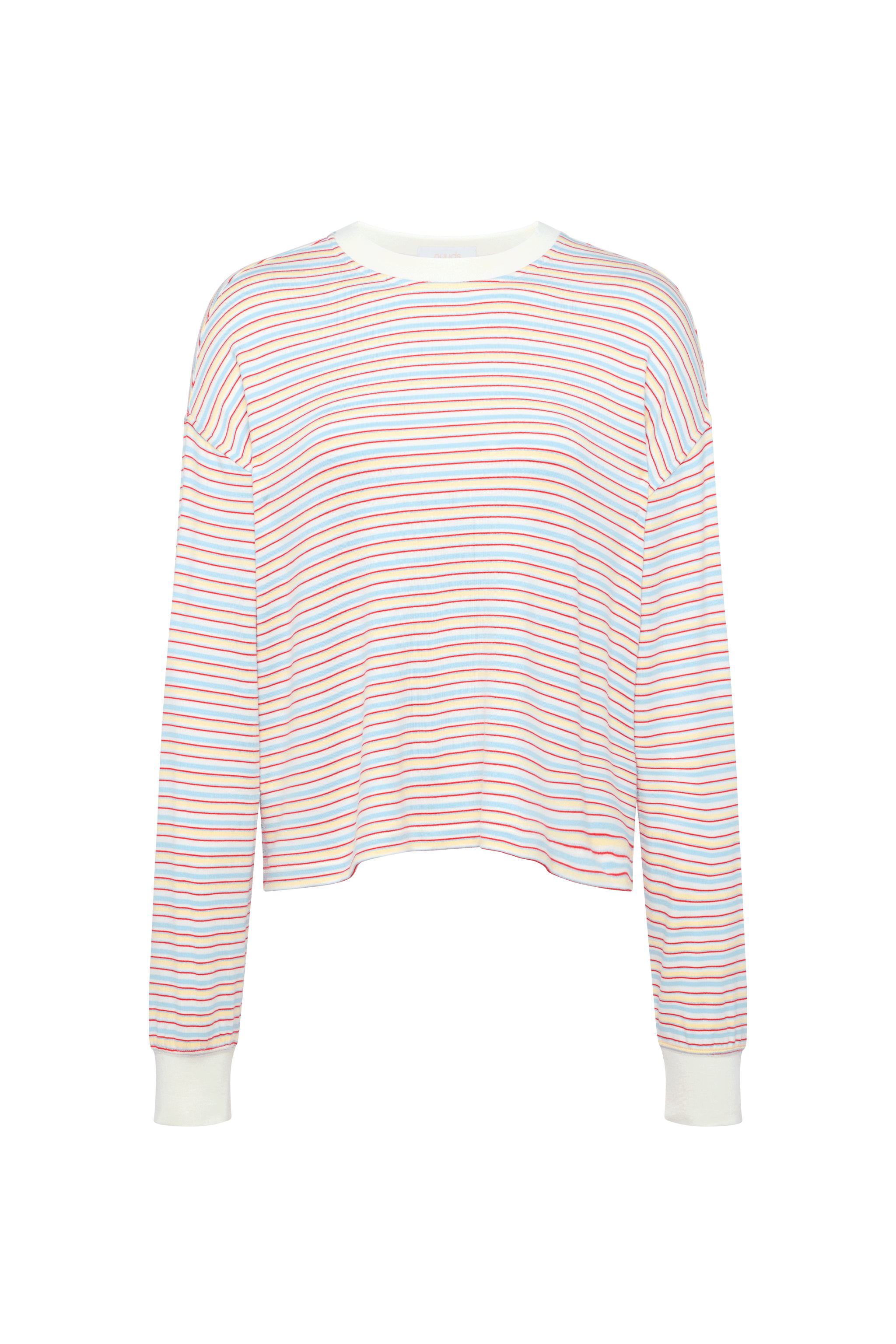 Boyfriend Stripe Tee | Sky Lemon Stripe