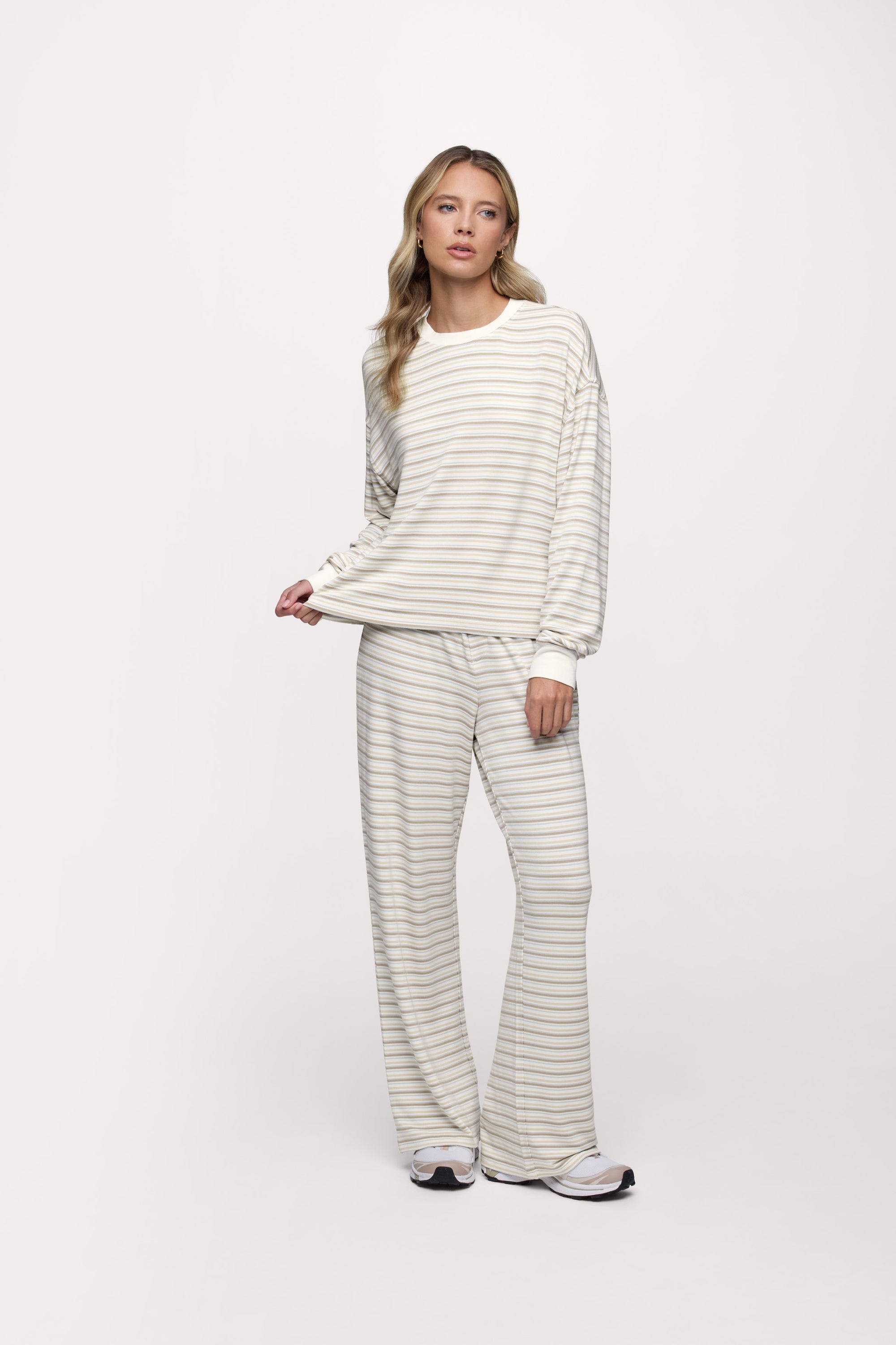 Boyfriend Stripe Tee | Cocoa Sky Stripe