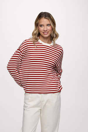 Boyfriend Stripe Tee