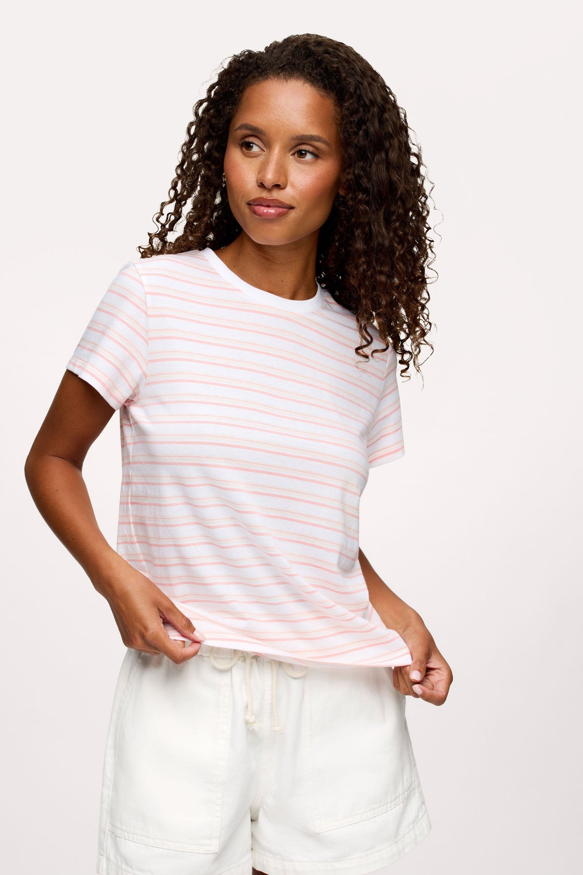 Color:Blush Stripe | Perfect Tee