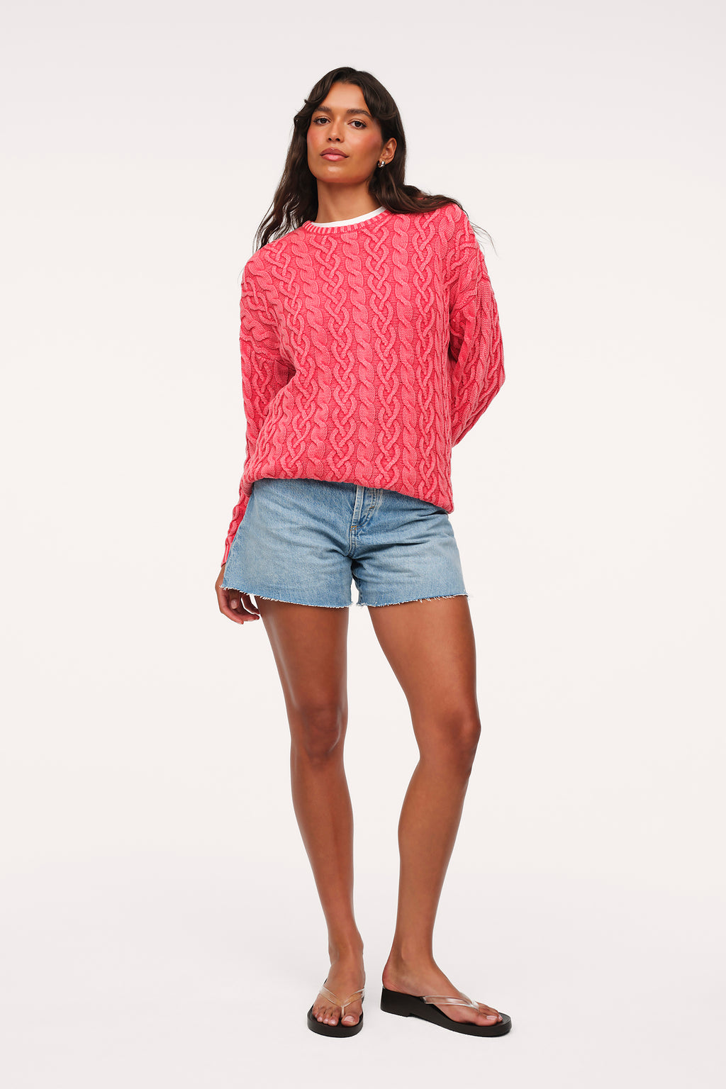 Lightweight Cable Sweater