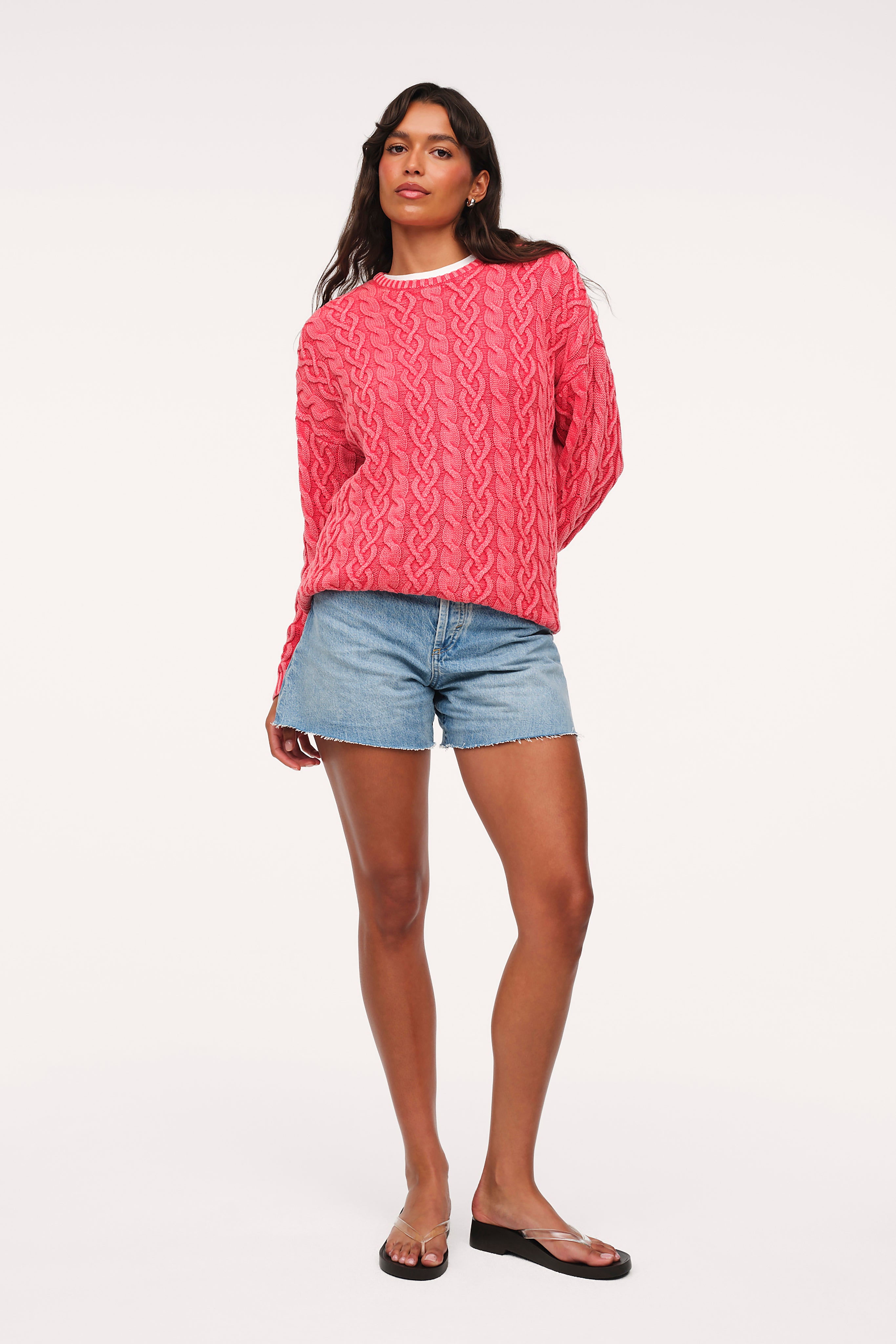 Lightweight Cable Sweater