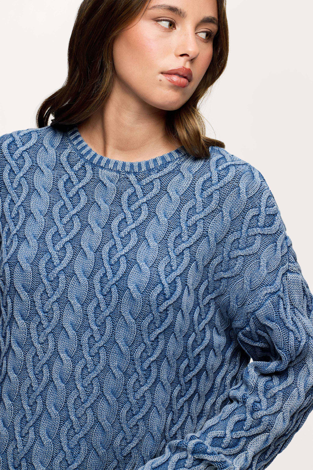 Lightweight Cable Sweater