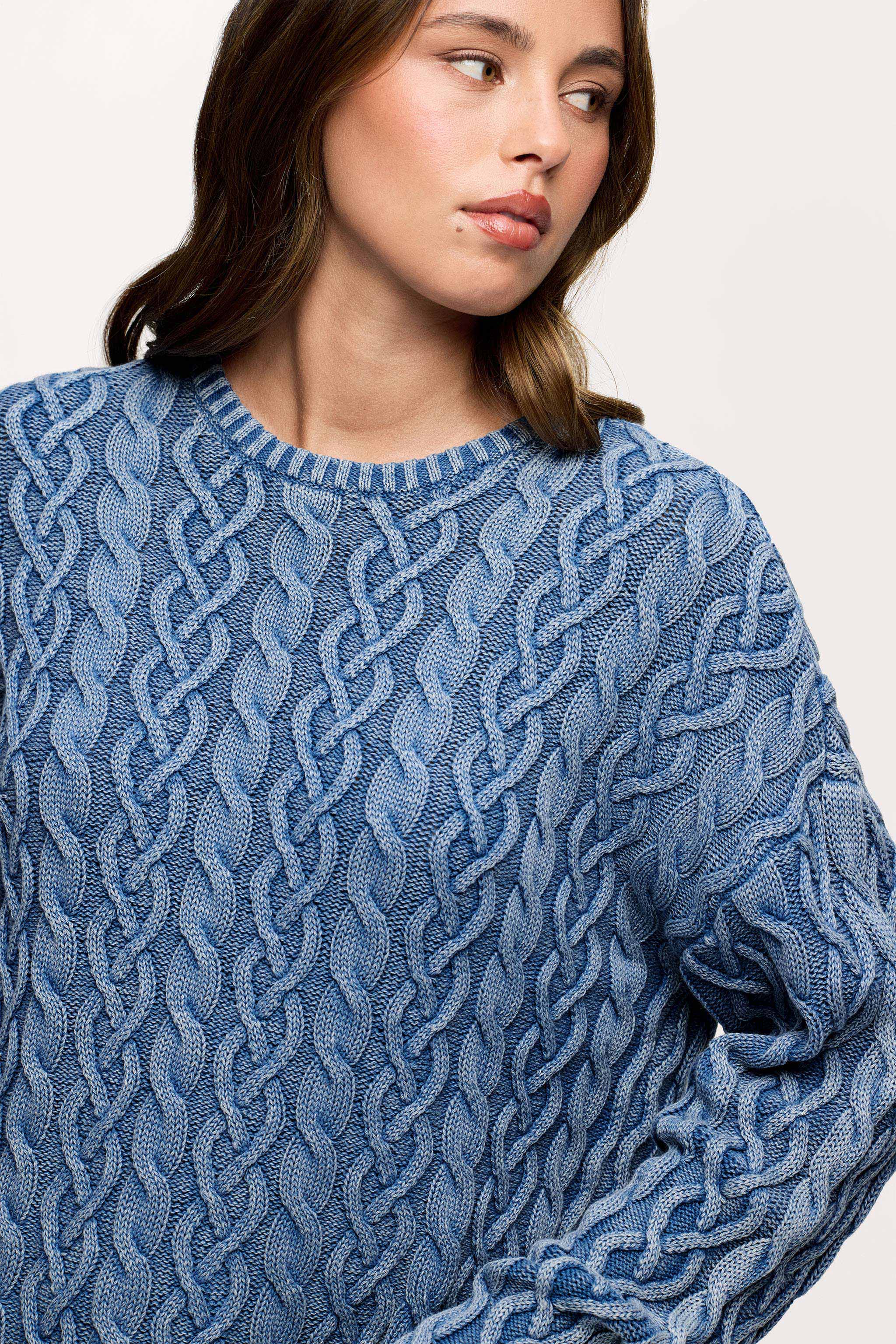 Lightweight Cable Sweater