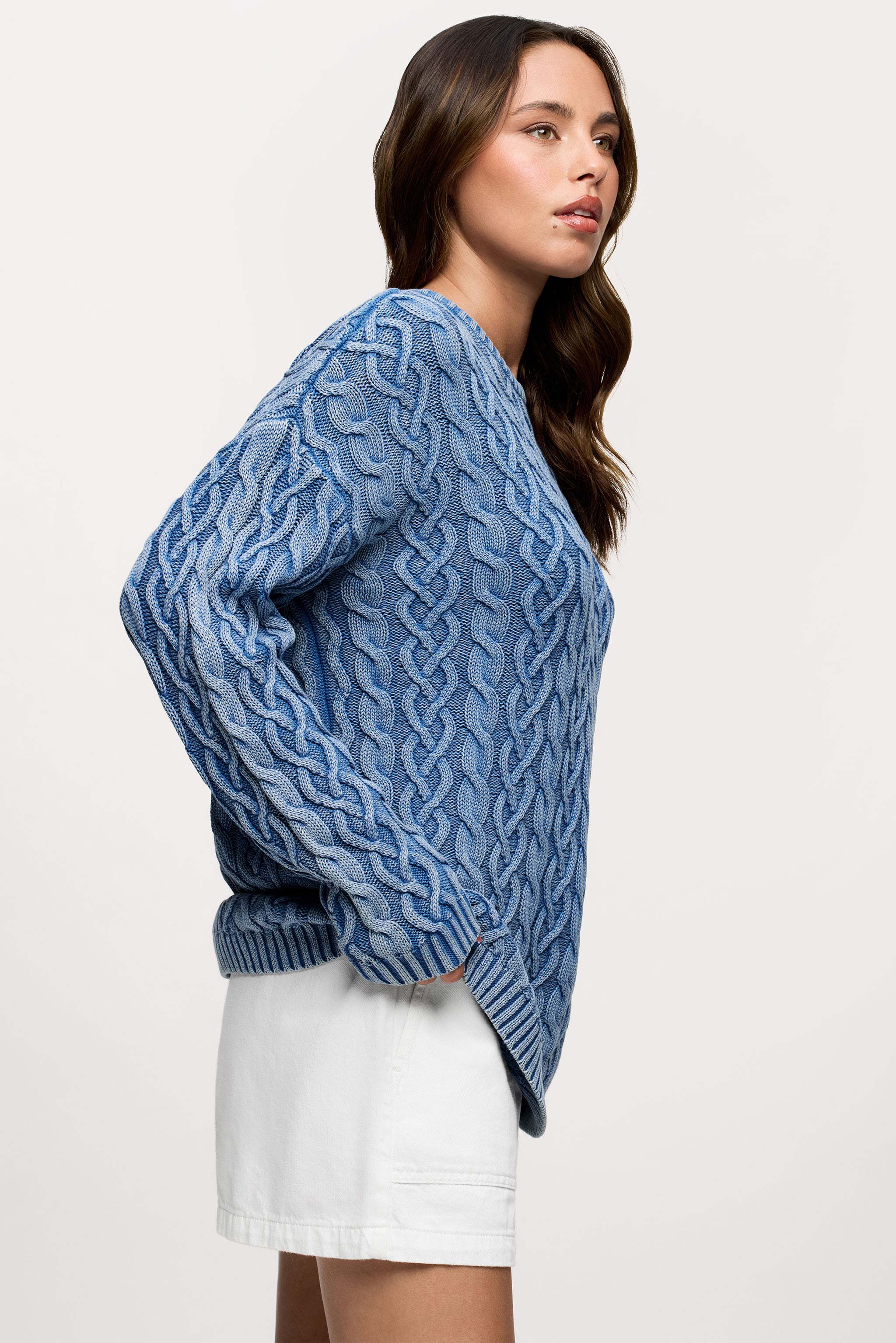 Lightweight Cable Sweater