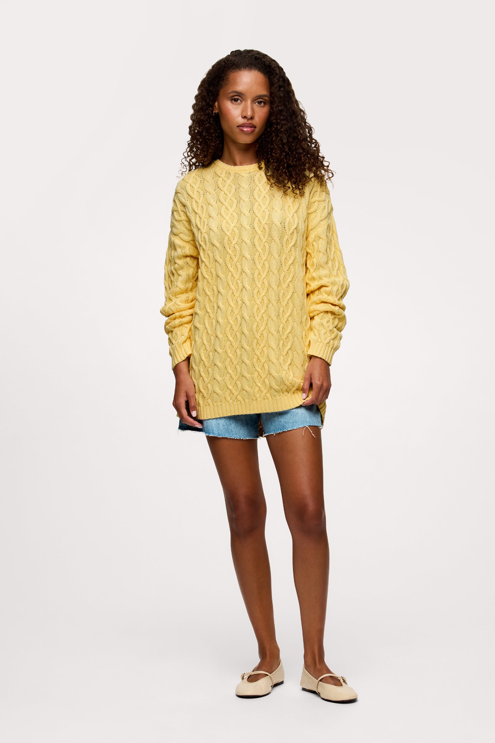 Lightweight Cable Sweater