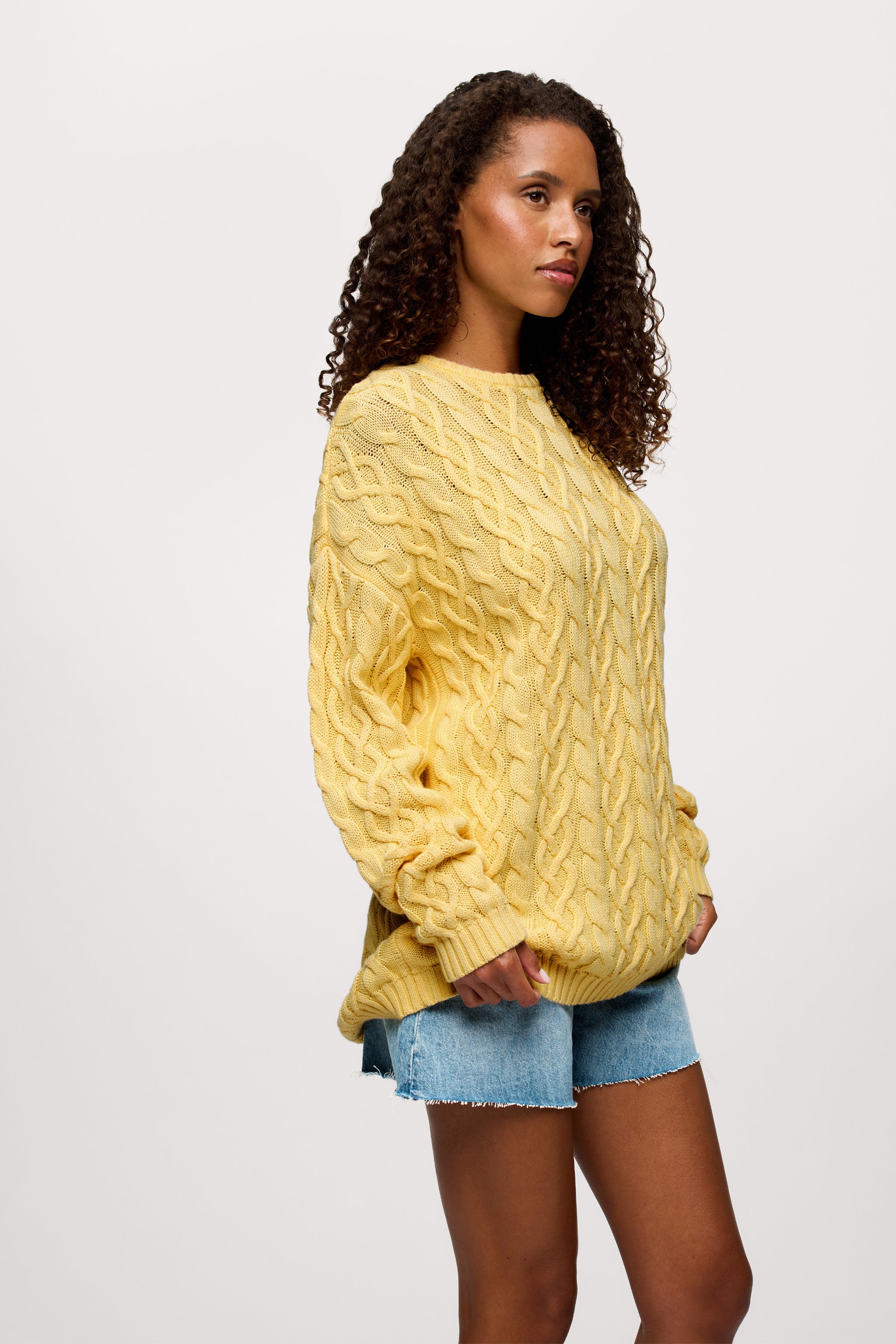 Lightweight Cable Sweater
