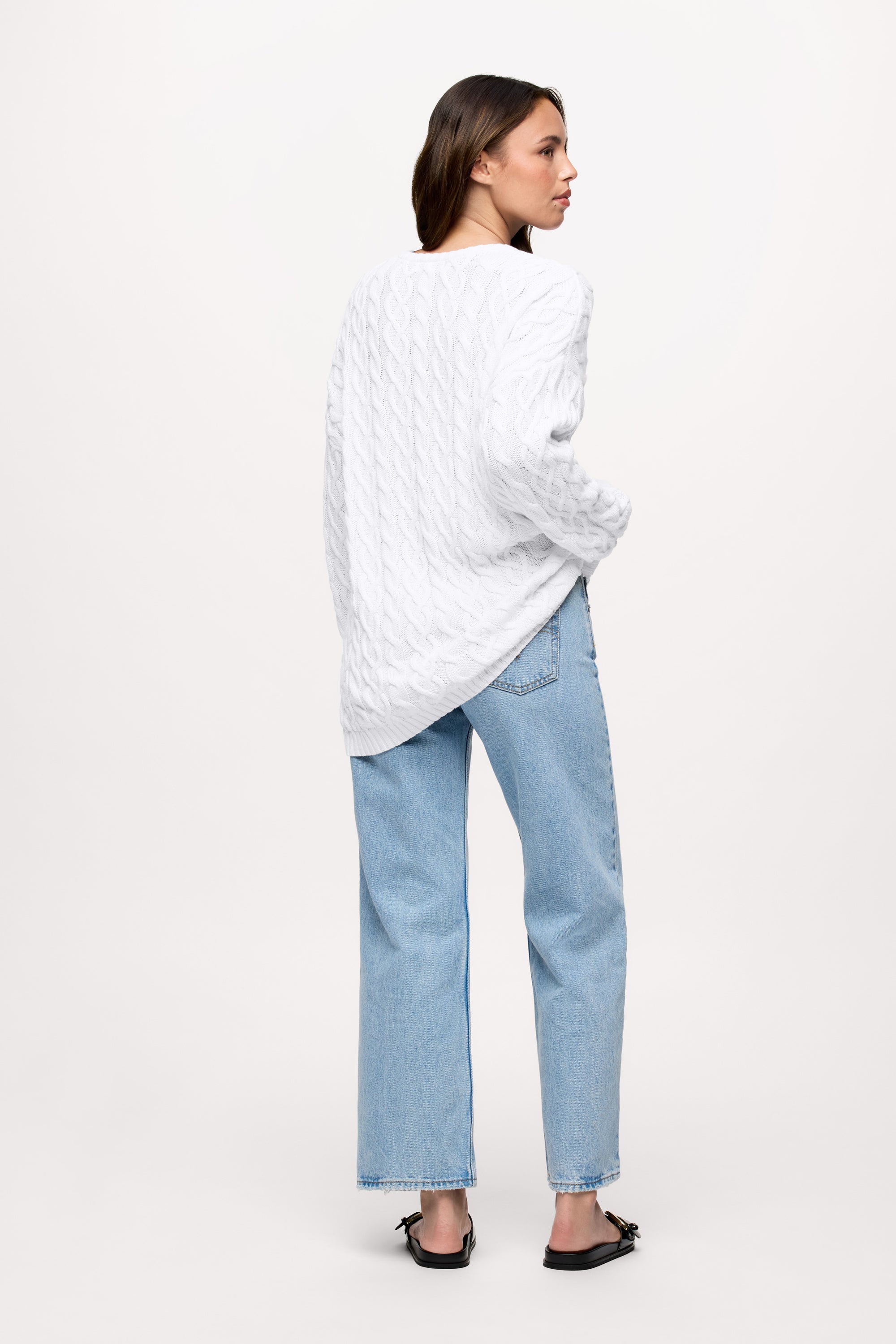 Lightweight Cable Sweater