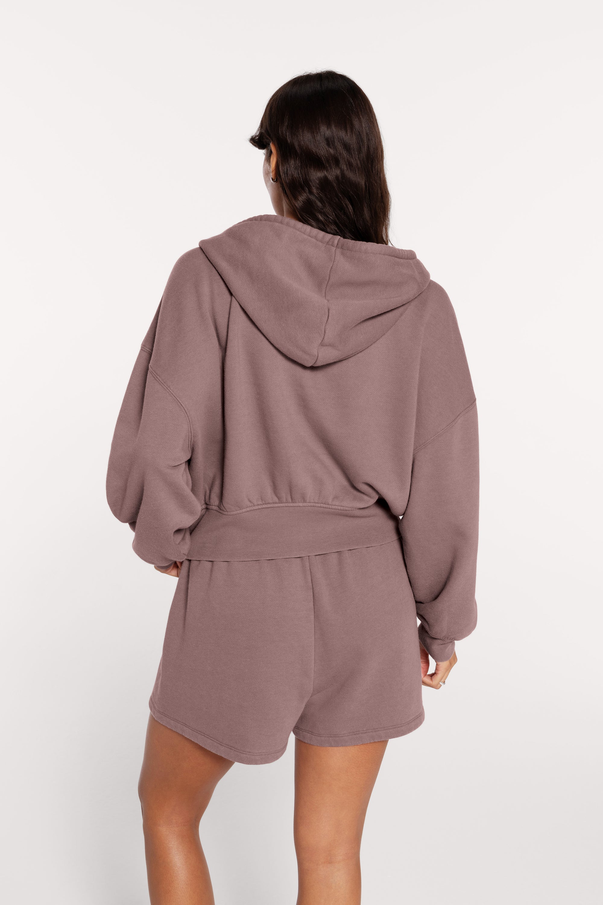 Vintage Fleece Zip Hoodie | Cocoa