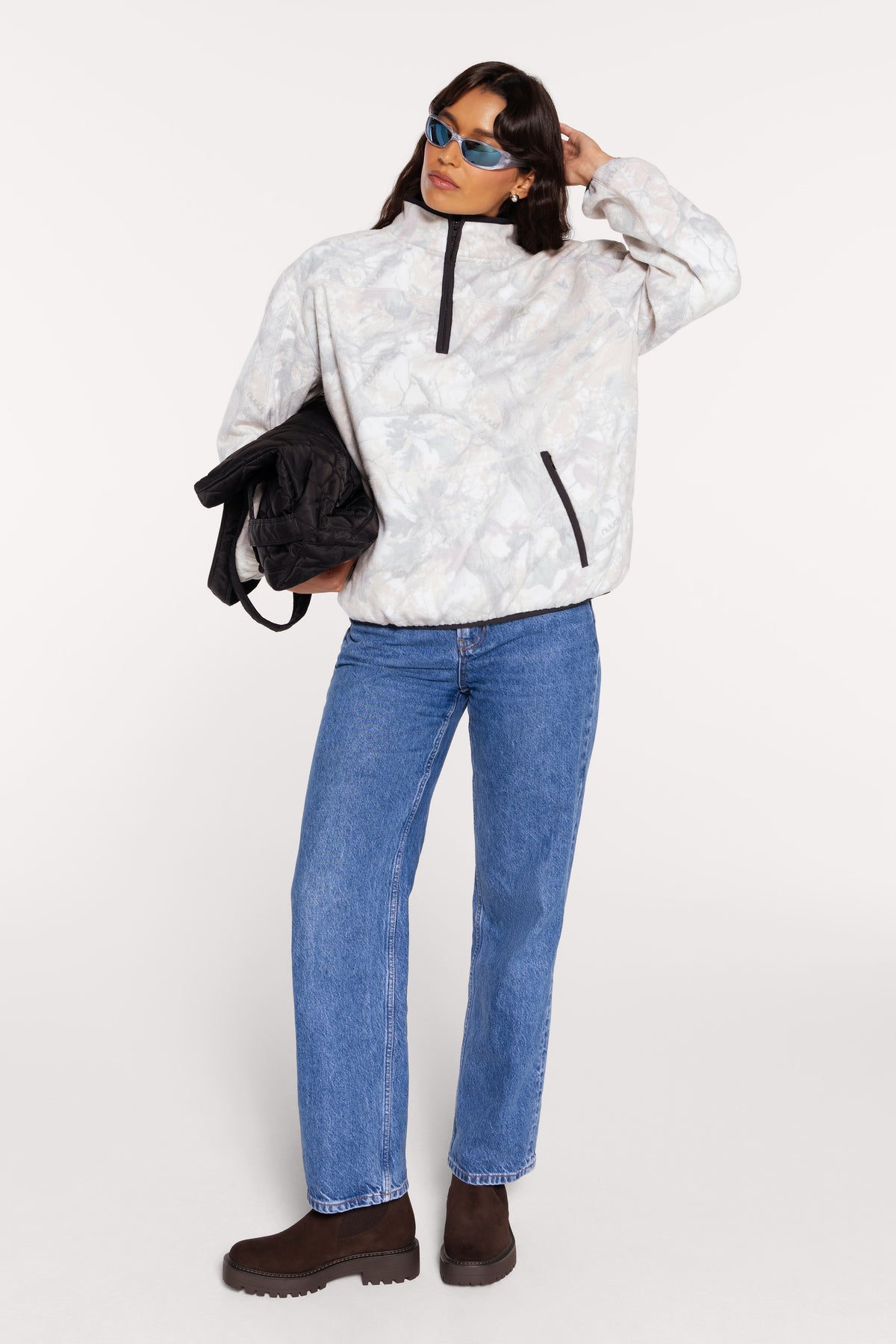 Color:nuuds Camo | Cabin Quarter-Zip Pullover