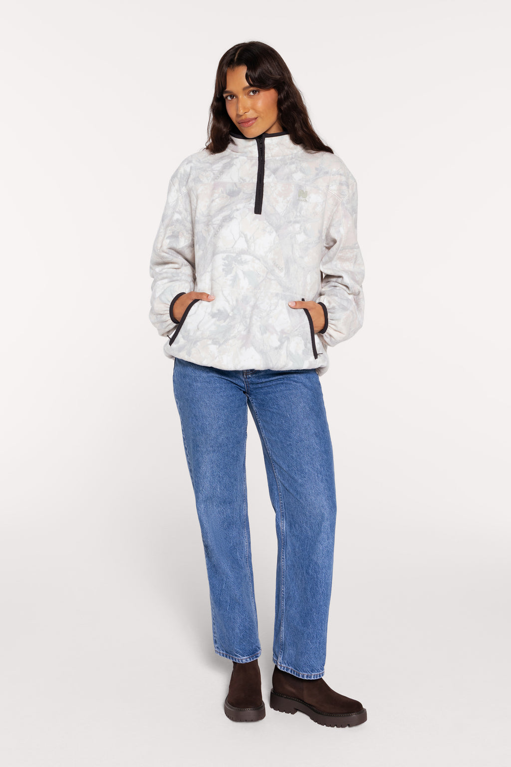 Color:nuuds Camo | Cabin Quarter-Zip Pullover