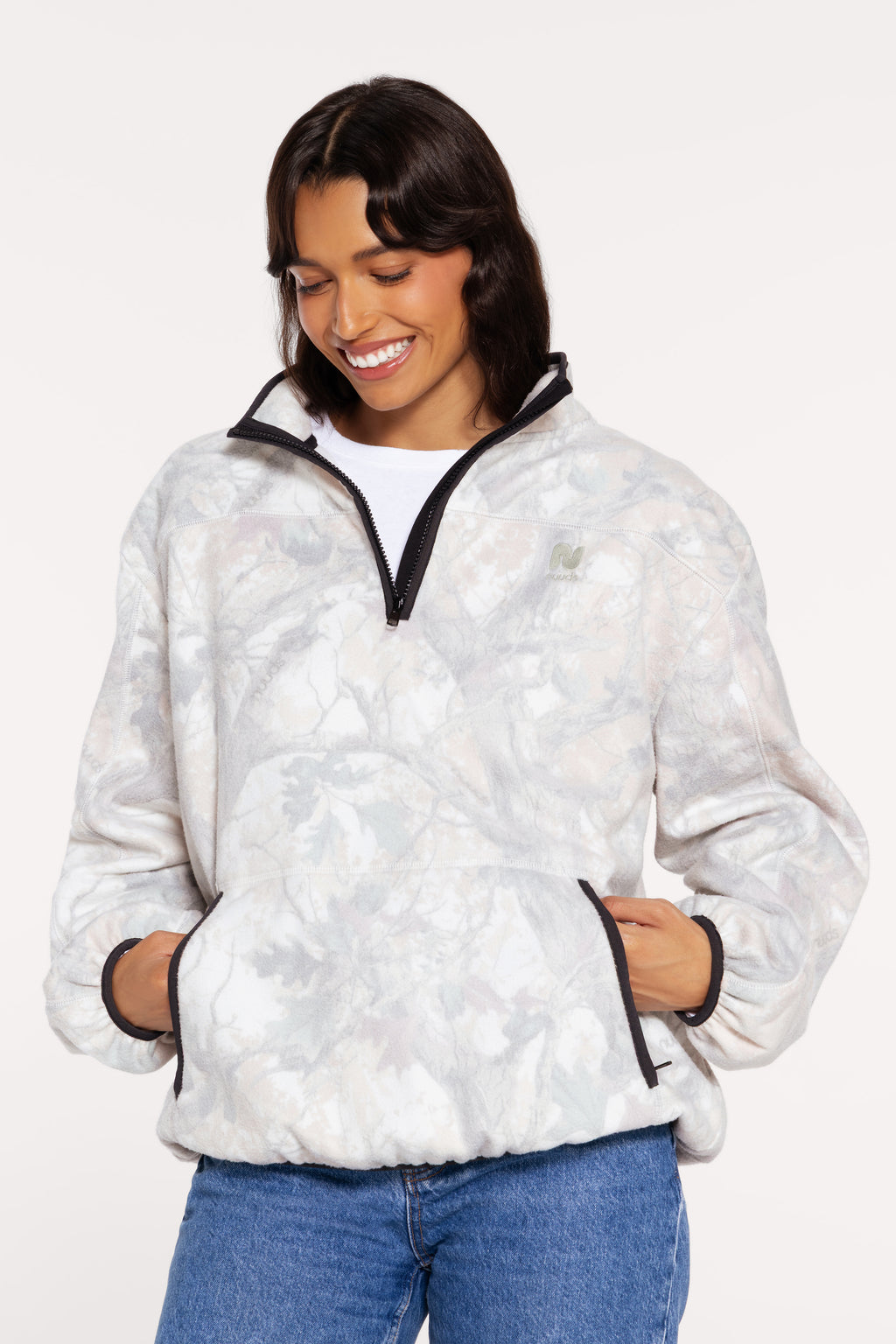 Color:nuuds Camo | Cabin Quarter-Zip Pullover
