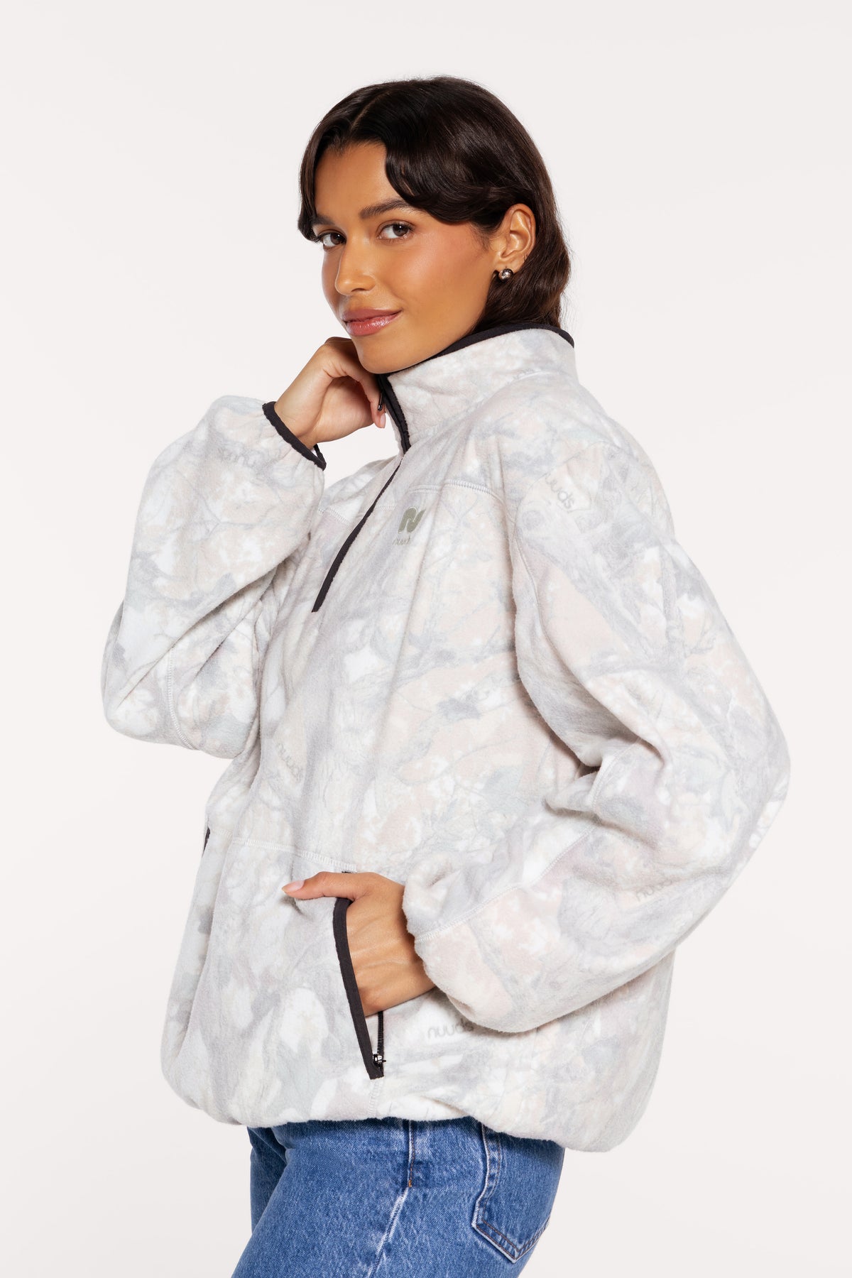 Color:nuuds Camo | Cabin Quarter-Zip Pullover