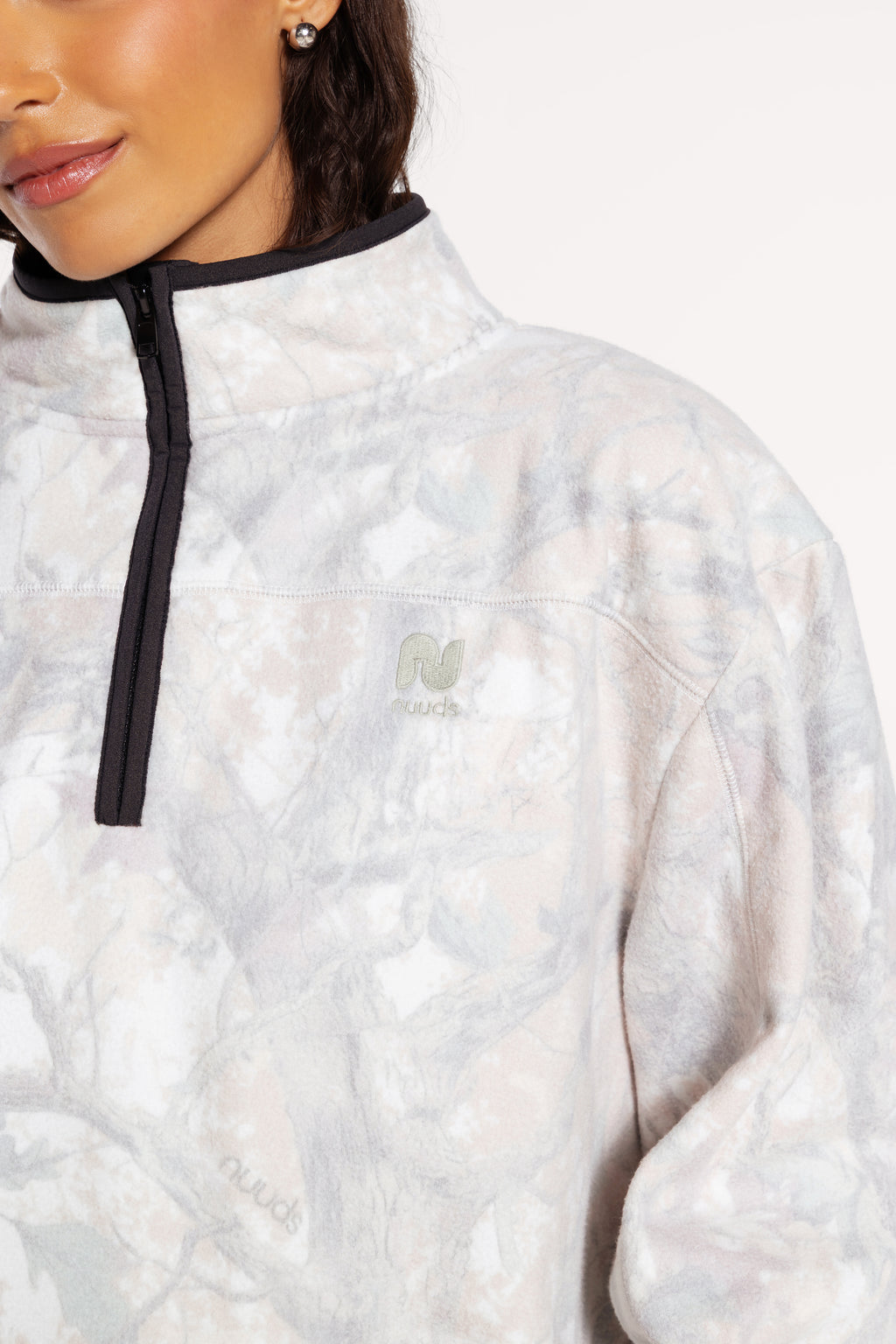 Color:nuuds Camo | Cabin Quarter-Zip Pullover