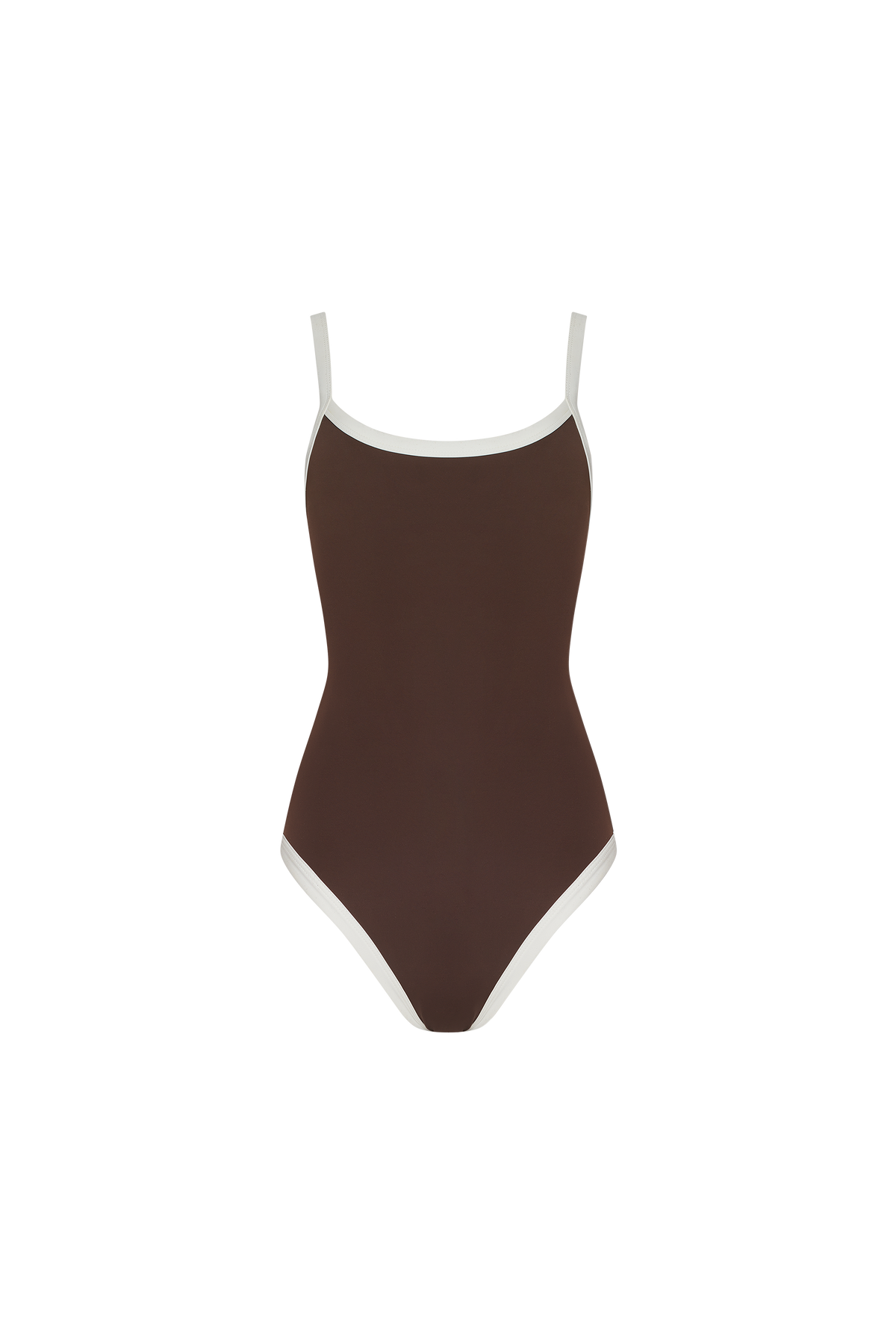 Color:Espresso | Scoop Neck One Piece
