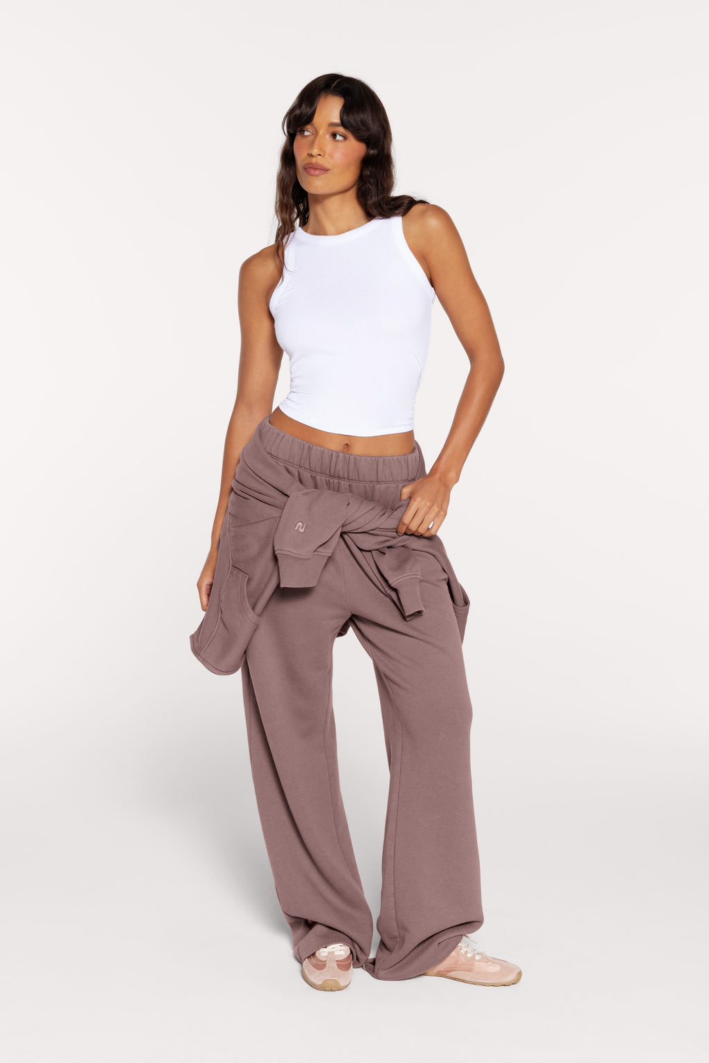 Vintage Fleece Raw Hem Sweatpant | Cocoa