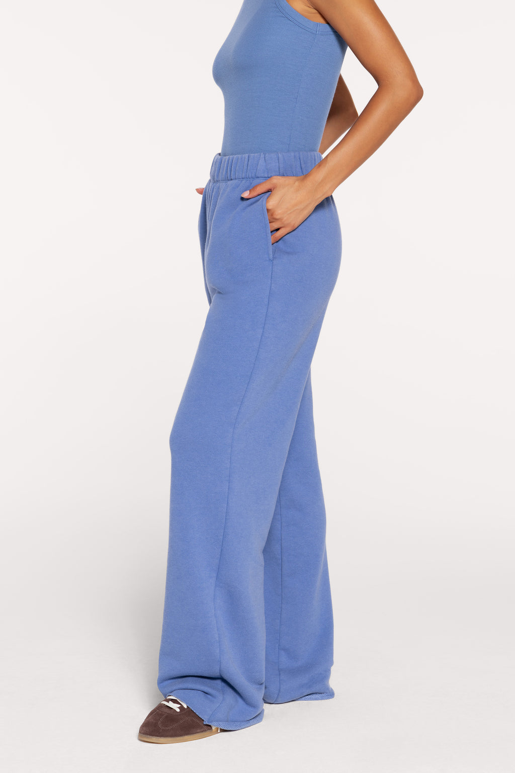 Vintage Fleece Raw Hem Sweatpant | Dutch Blue