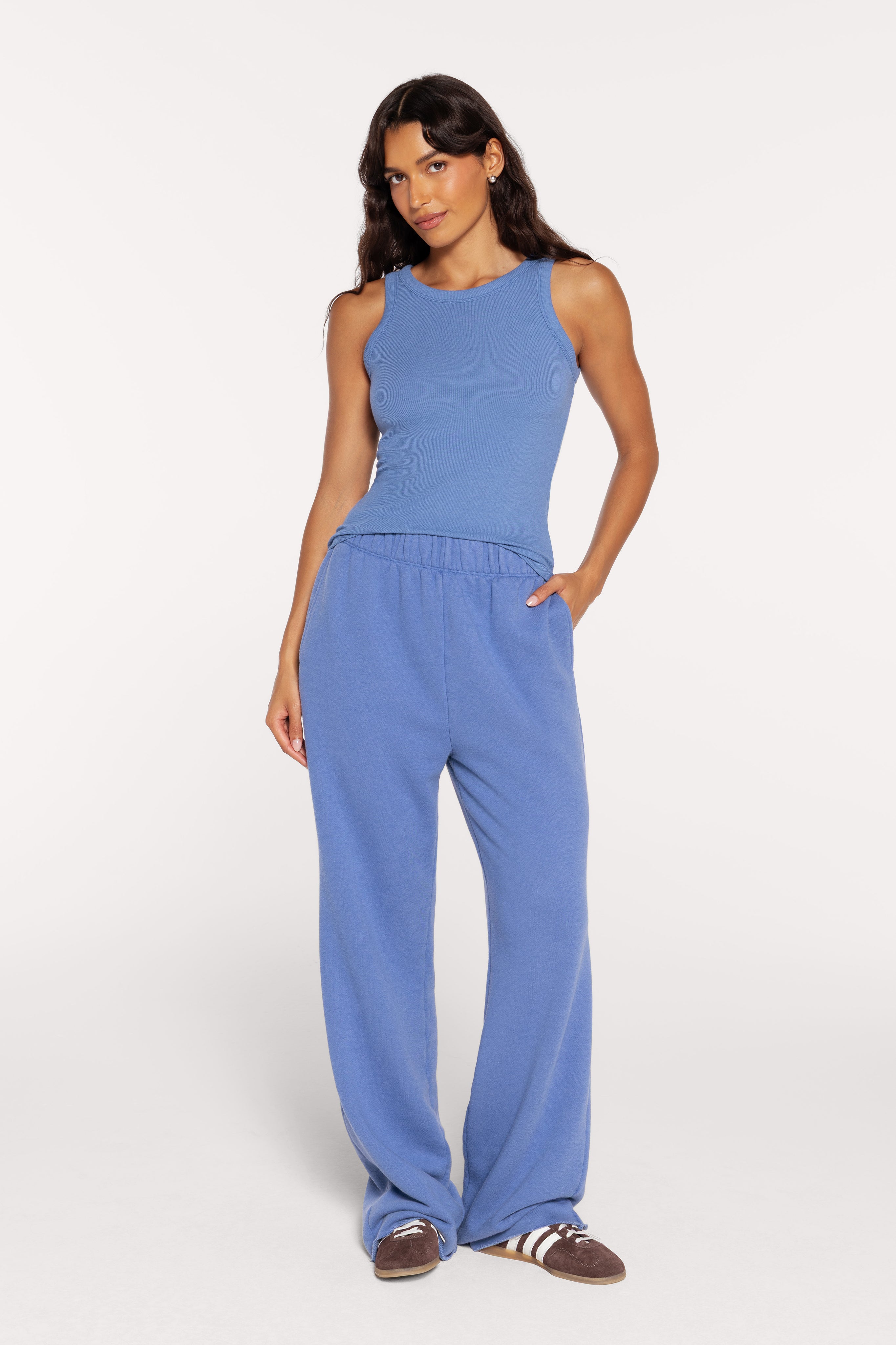 Vintage Fleece Raw Hem Sweatpant | Dutch Blue