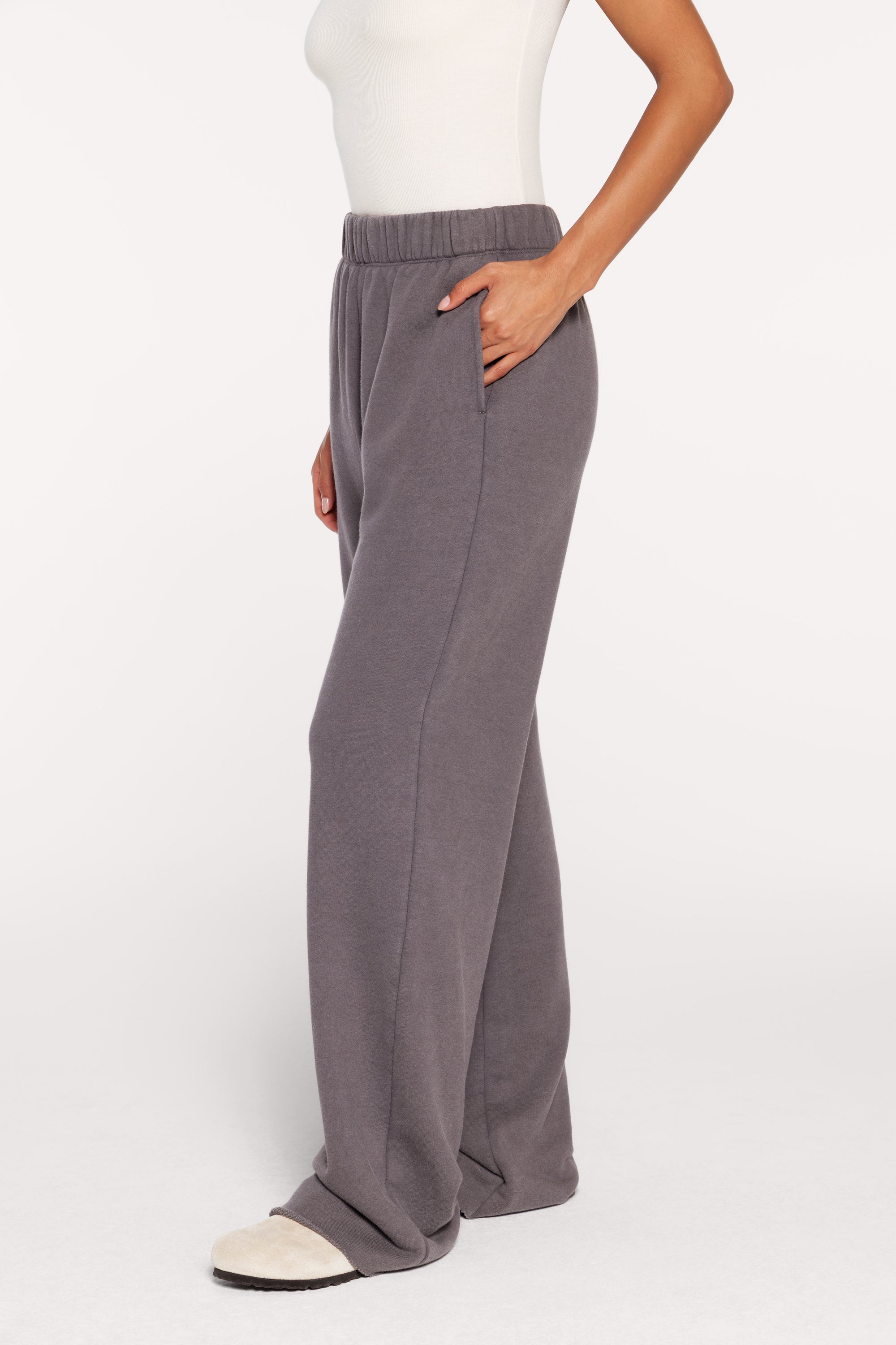 Vintage Fleece Raw Hem Sweatpant | Iron