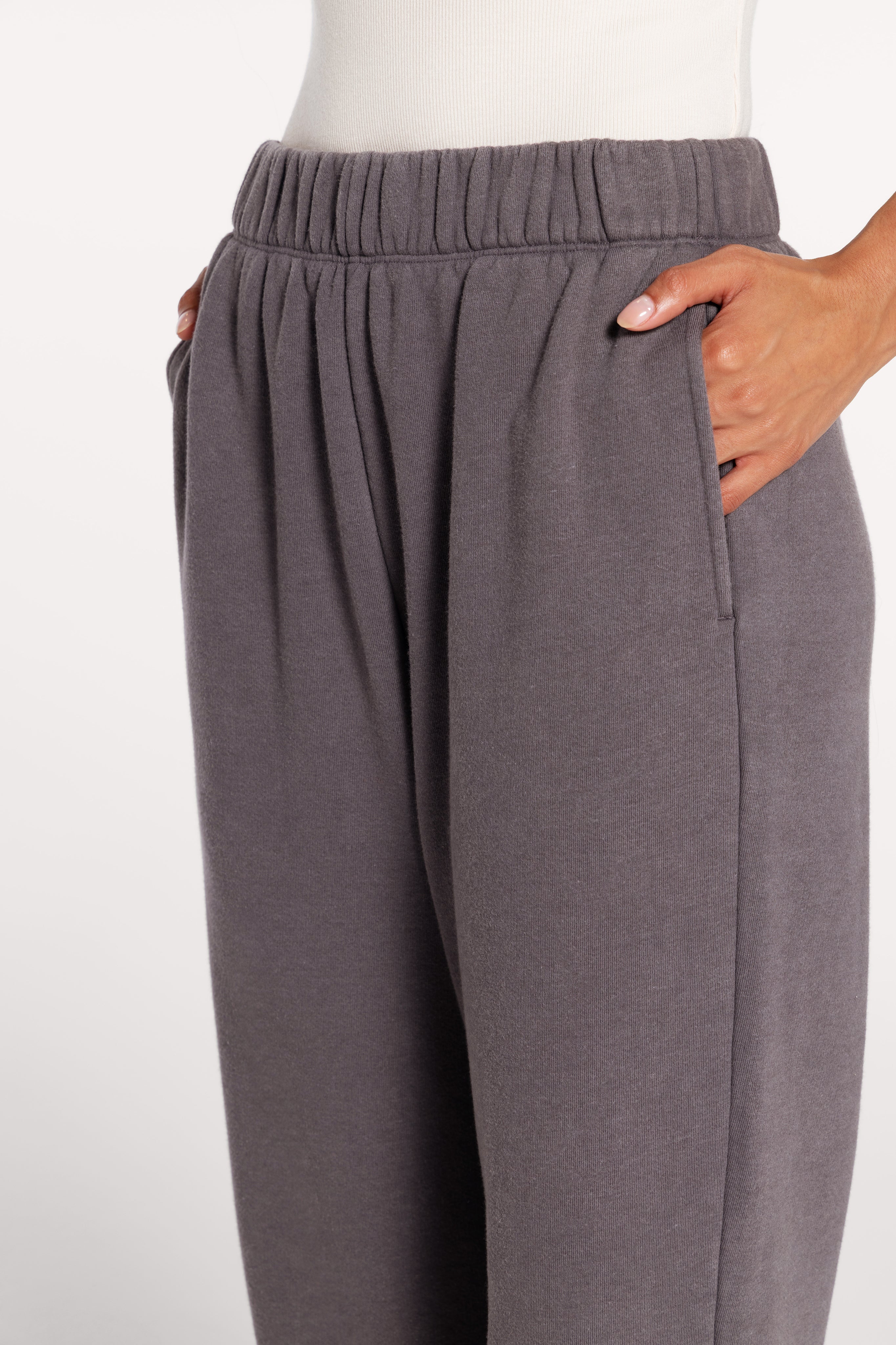Vintage Fleece Raw Hem Sweatpant | Iron