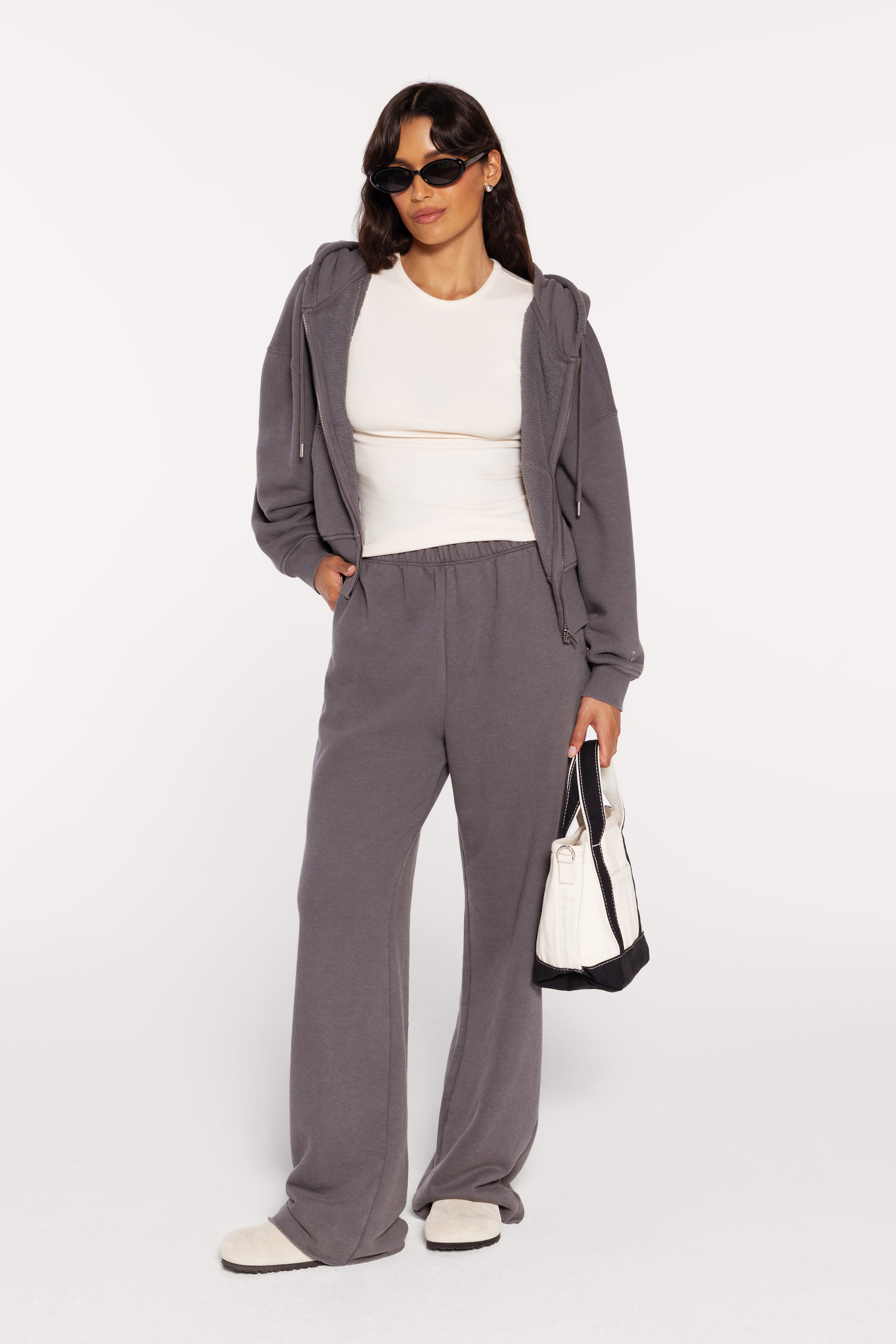 Vintage Fleece Raw Hem Sweatpant | Iron