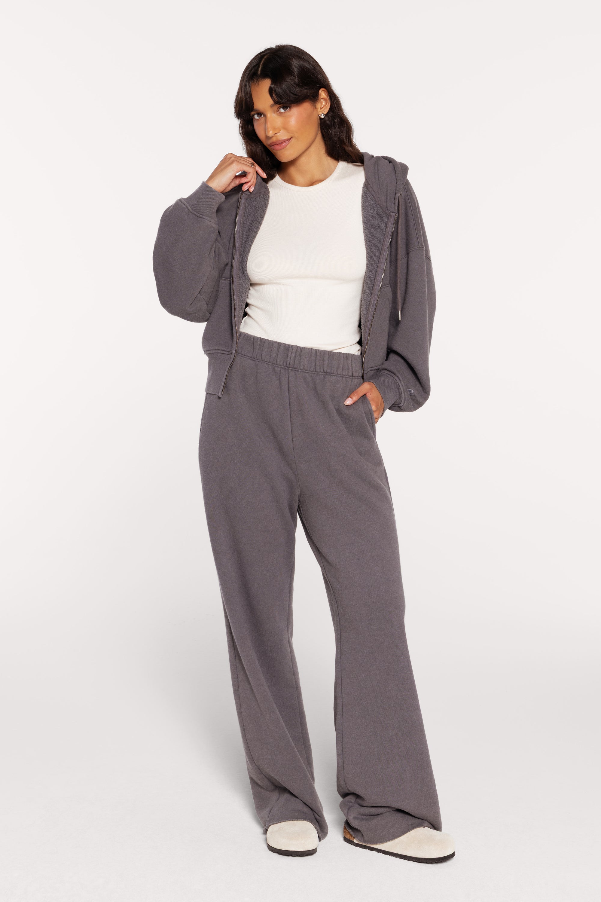 Vintage Fleece Raw Hem Sweatpant