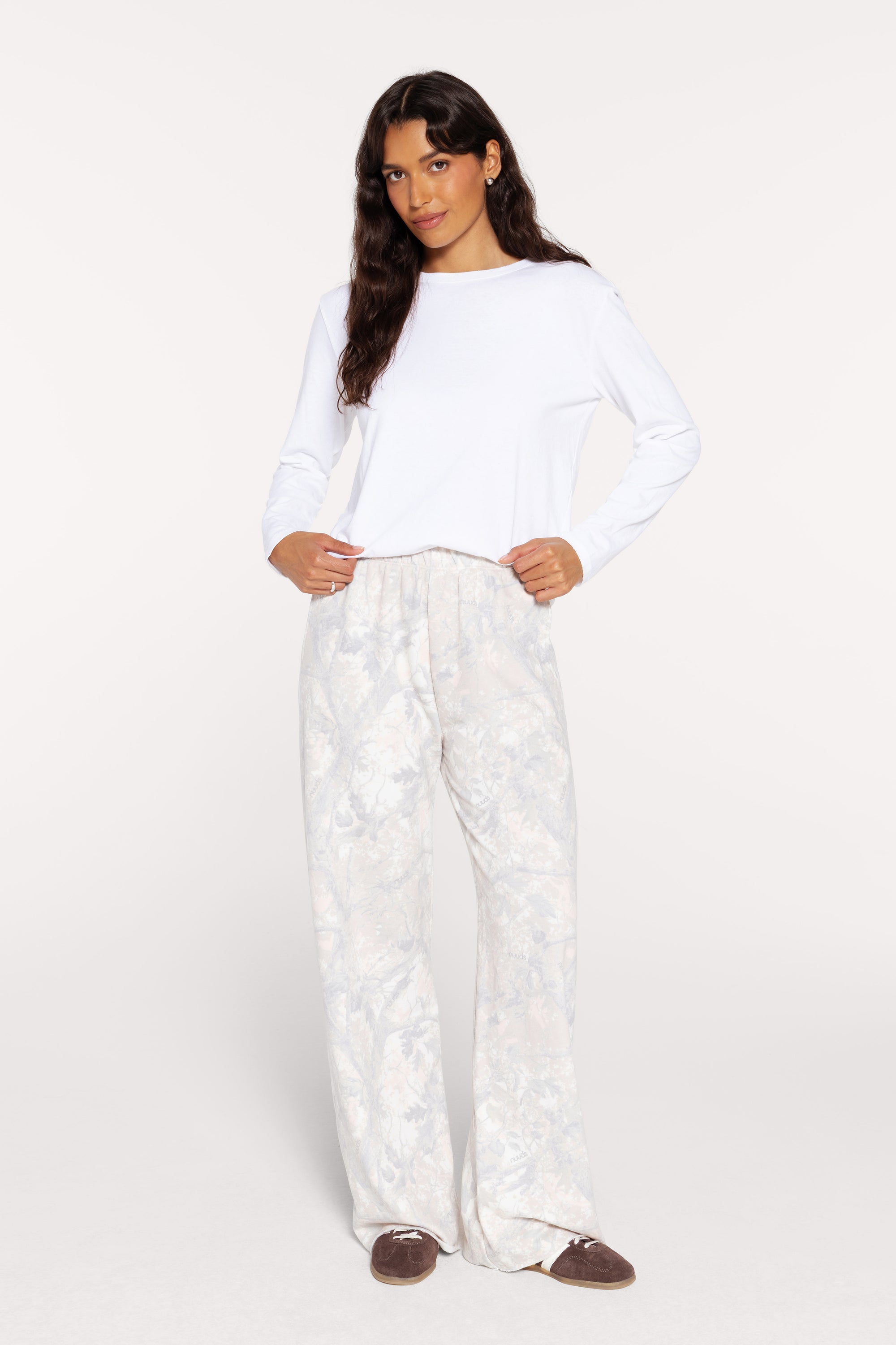 Color:nuuds Camo | Raw Hem Sweatpant
