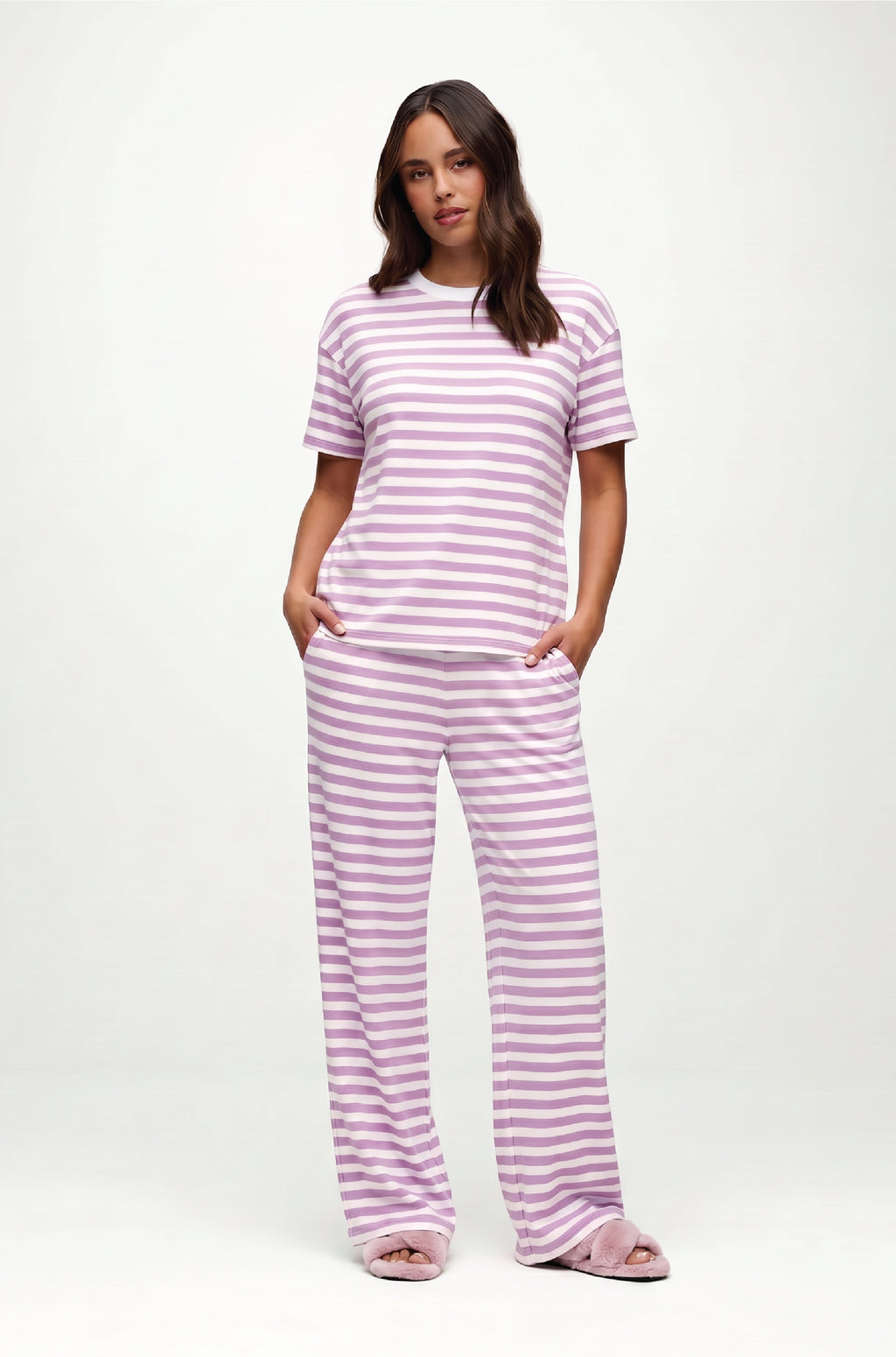 Seaside Pant | Orchid Stripe