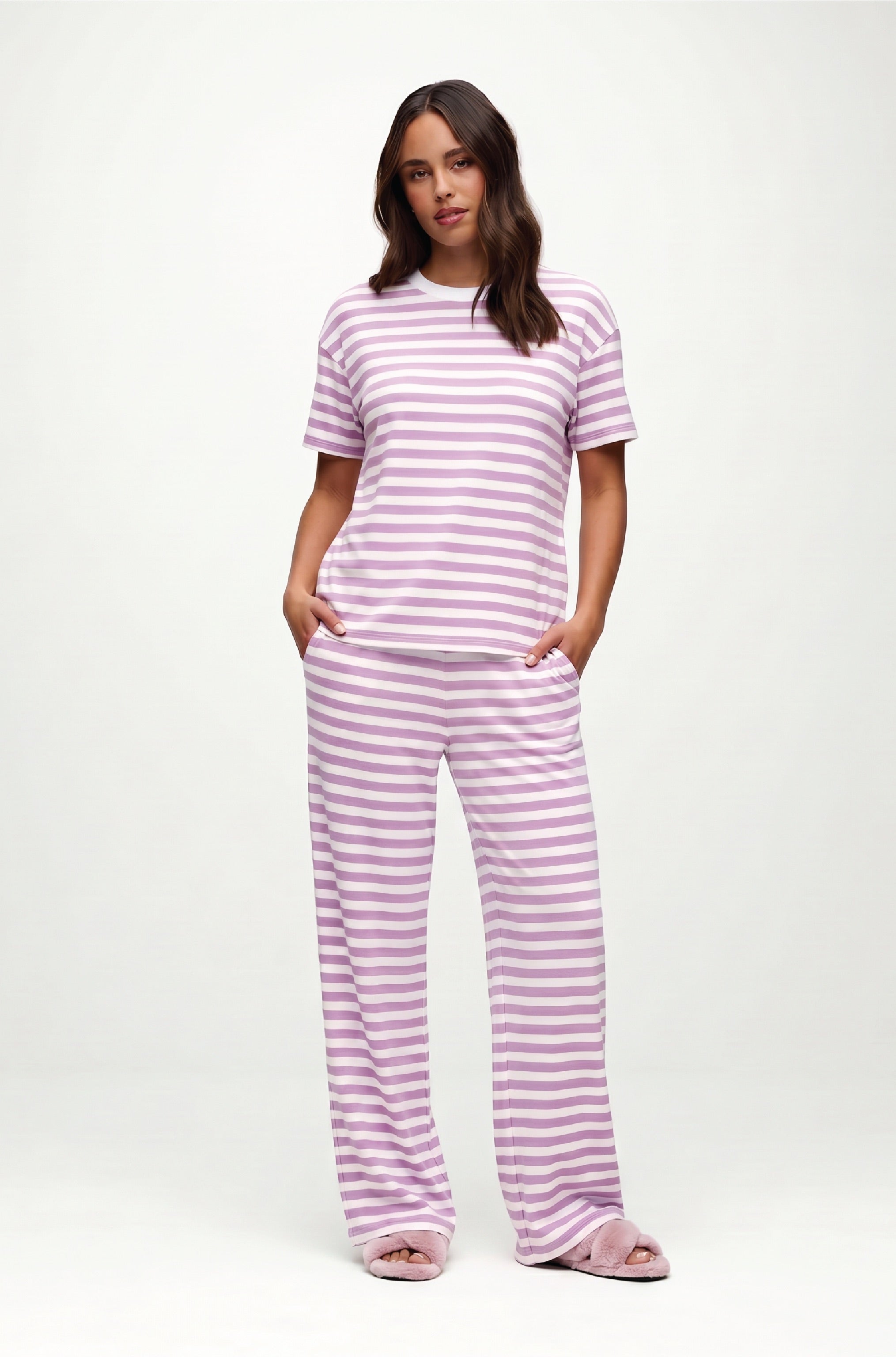 Seaside Pant | Orchid Stripe
