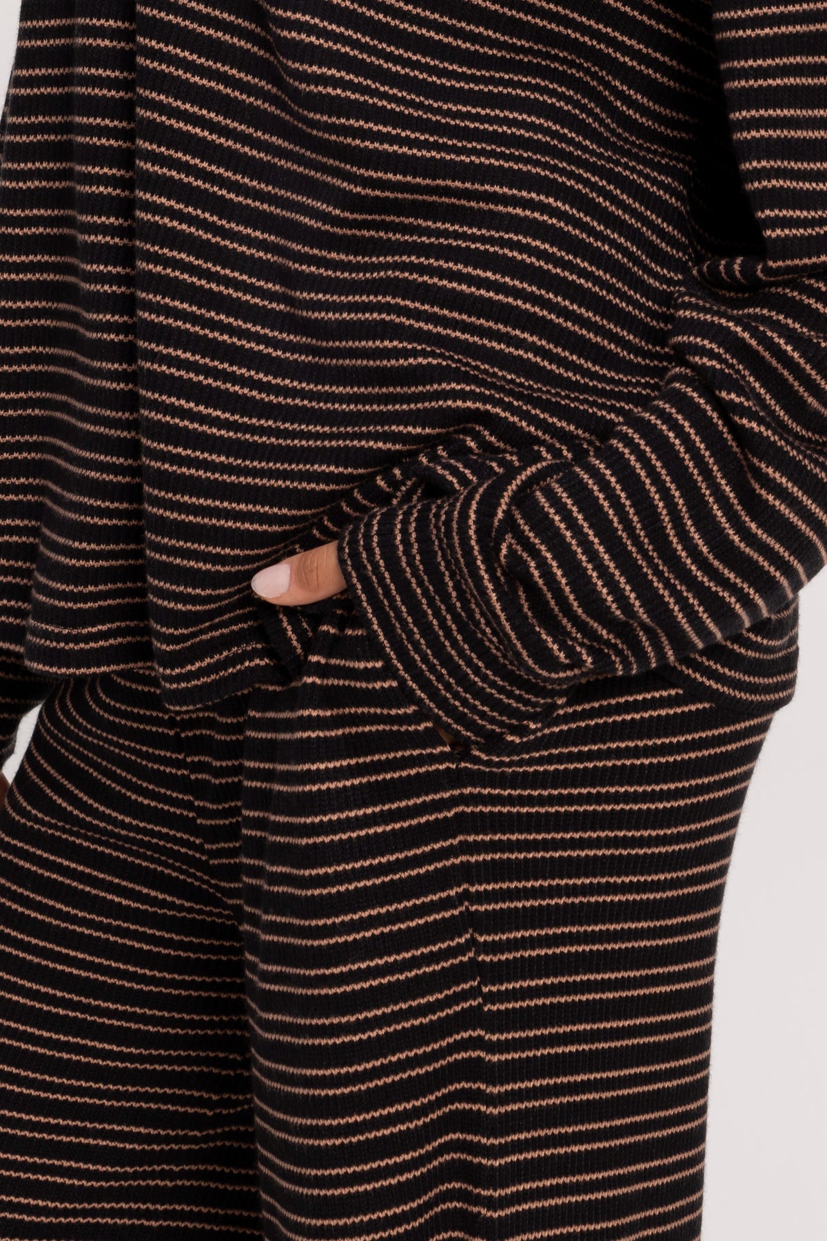 Color: Black Stripe | Layover Quarter Zip