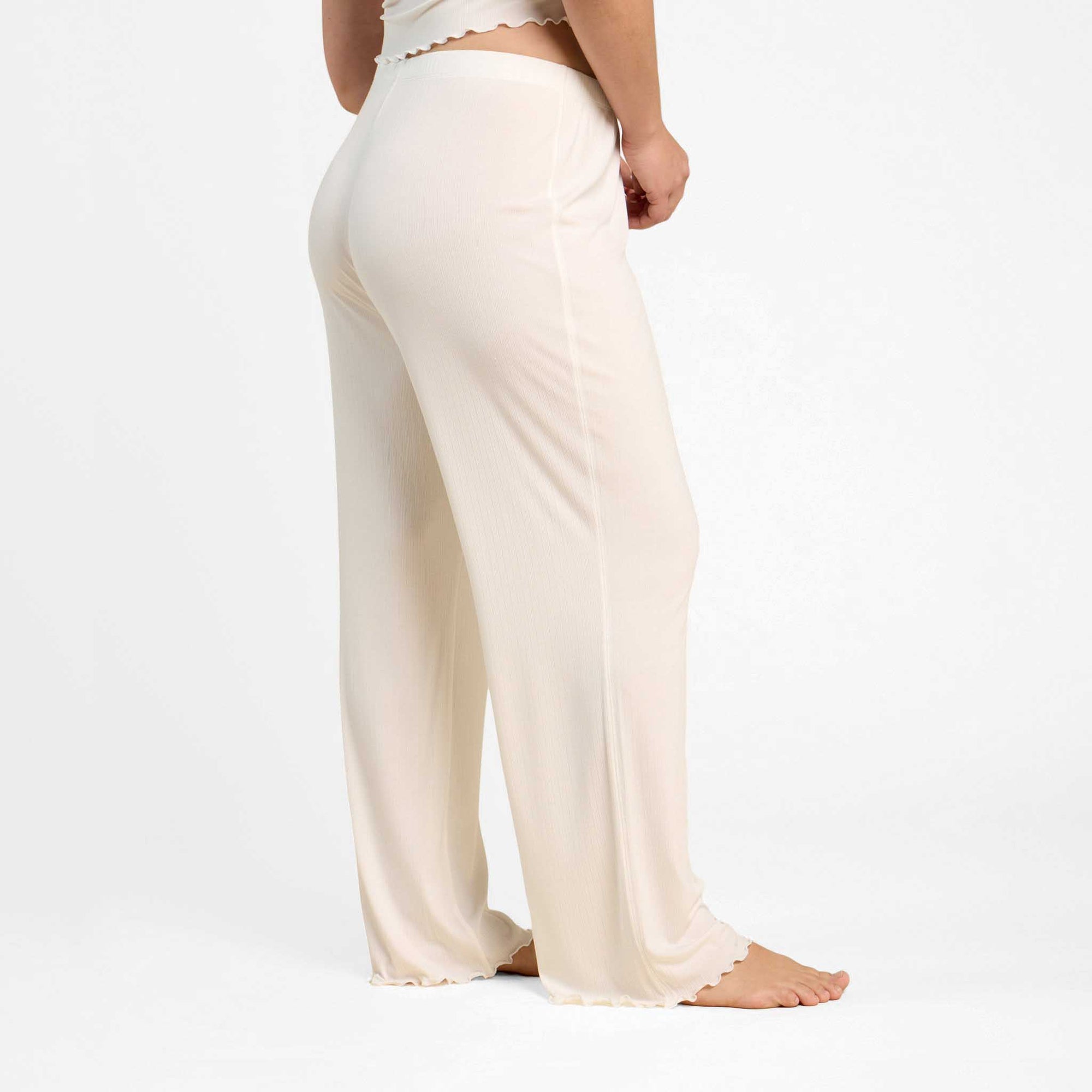 Mini Rib Wide Leg Pant